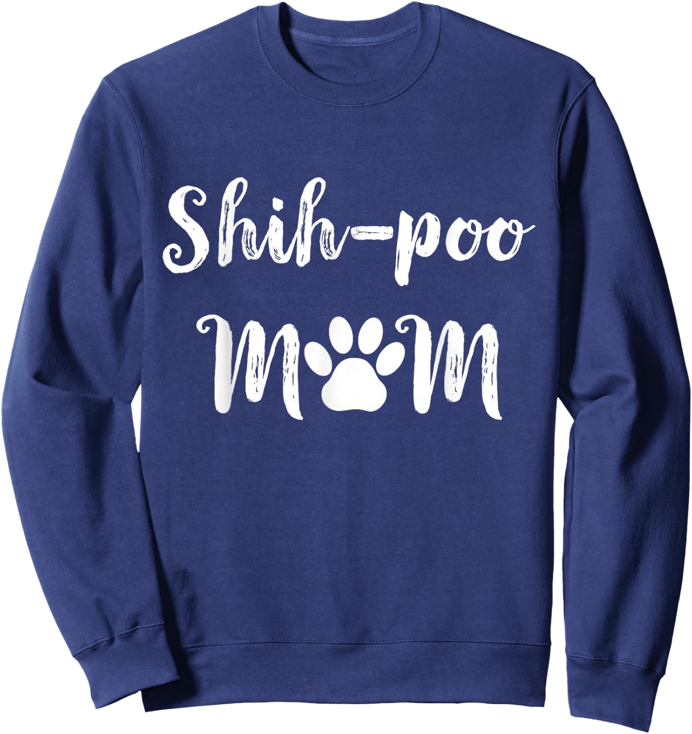 Shih-Poo Mom Dog Mom Women Shih-Poo Dog Sweatshirt - Sweatshirt | Navy