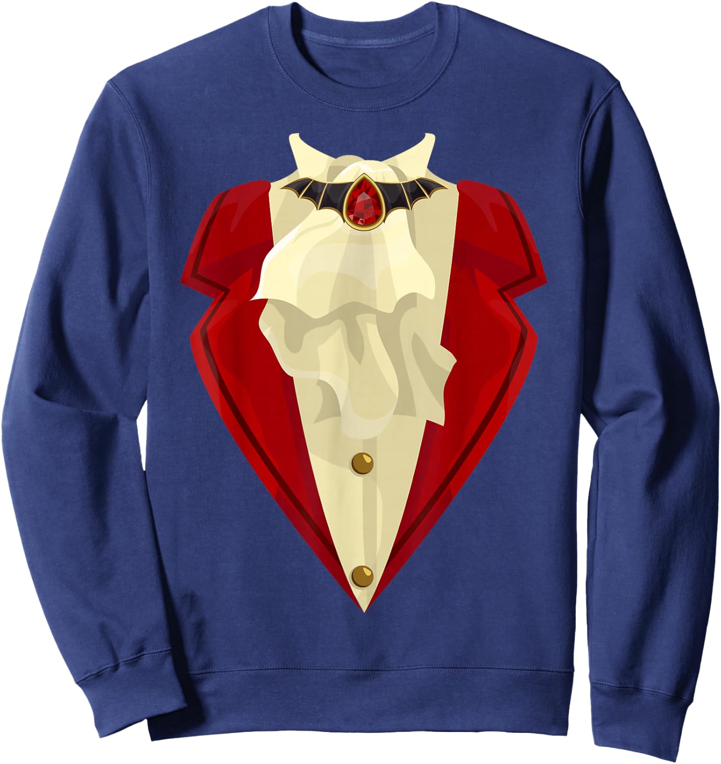 Halloween Vampire Tuxedo Costume Funny Gift Sweatshirt - Sweatshirt | Navy