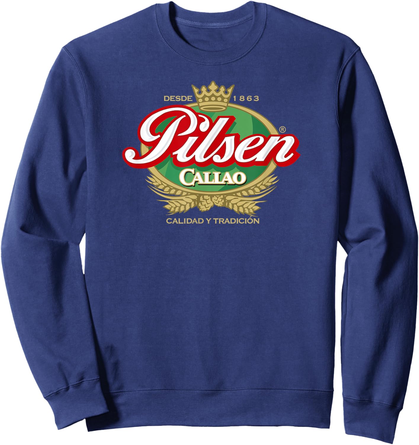 Cerveza Pilsen Callao Marca Peru Peruvian Soccer Sweatshirt - Sweatshirt | Navy