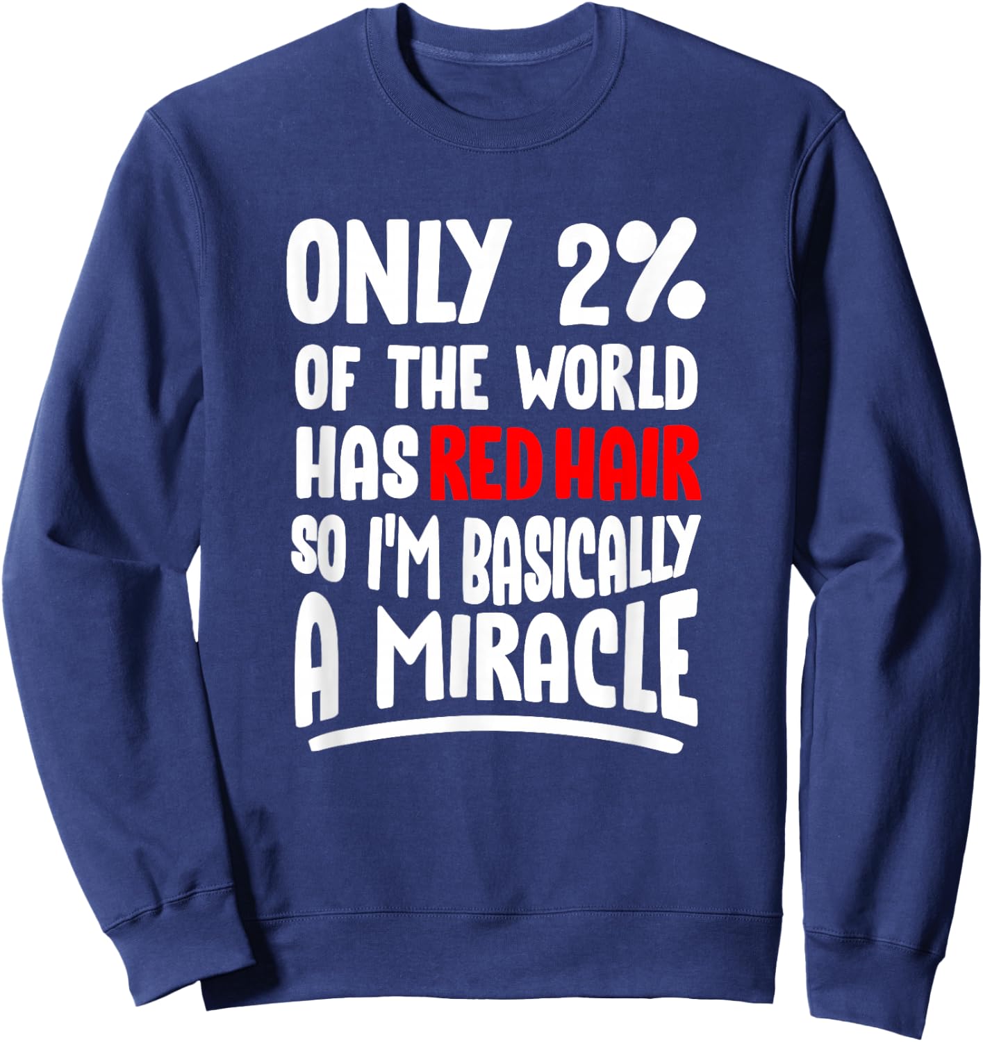 Redhead - Ginger Pride Red Hair Readhead Sweatshirt - Sweatshirt | Navy
