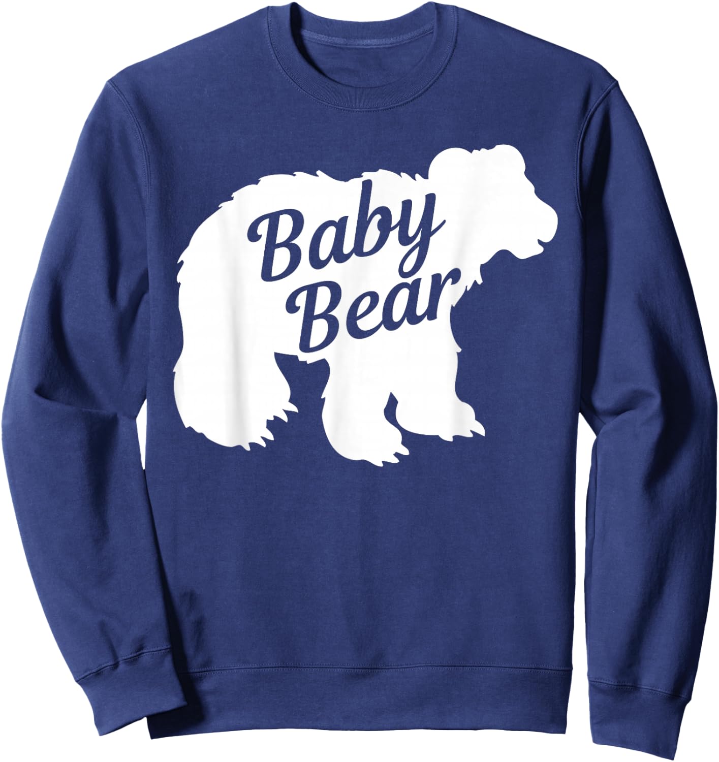 Kids Baby Bear Design Little Bear Cub Girls Boys Child Sweatshirt - Sweatshirt | Navy