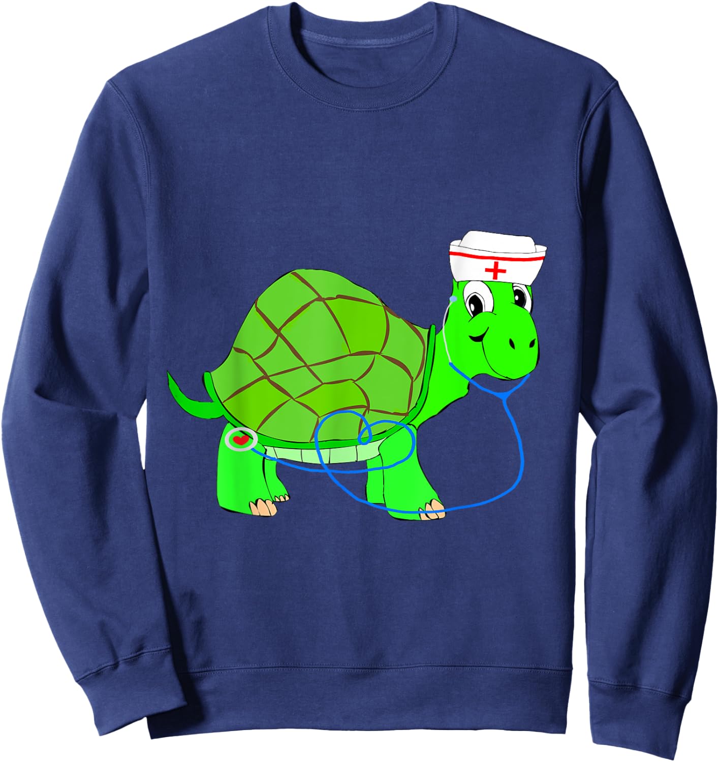 Doctor Tortoise Sea Turtle Nurse Sweatshirt - Sweatshirt | Navy