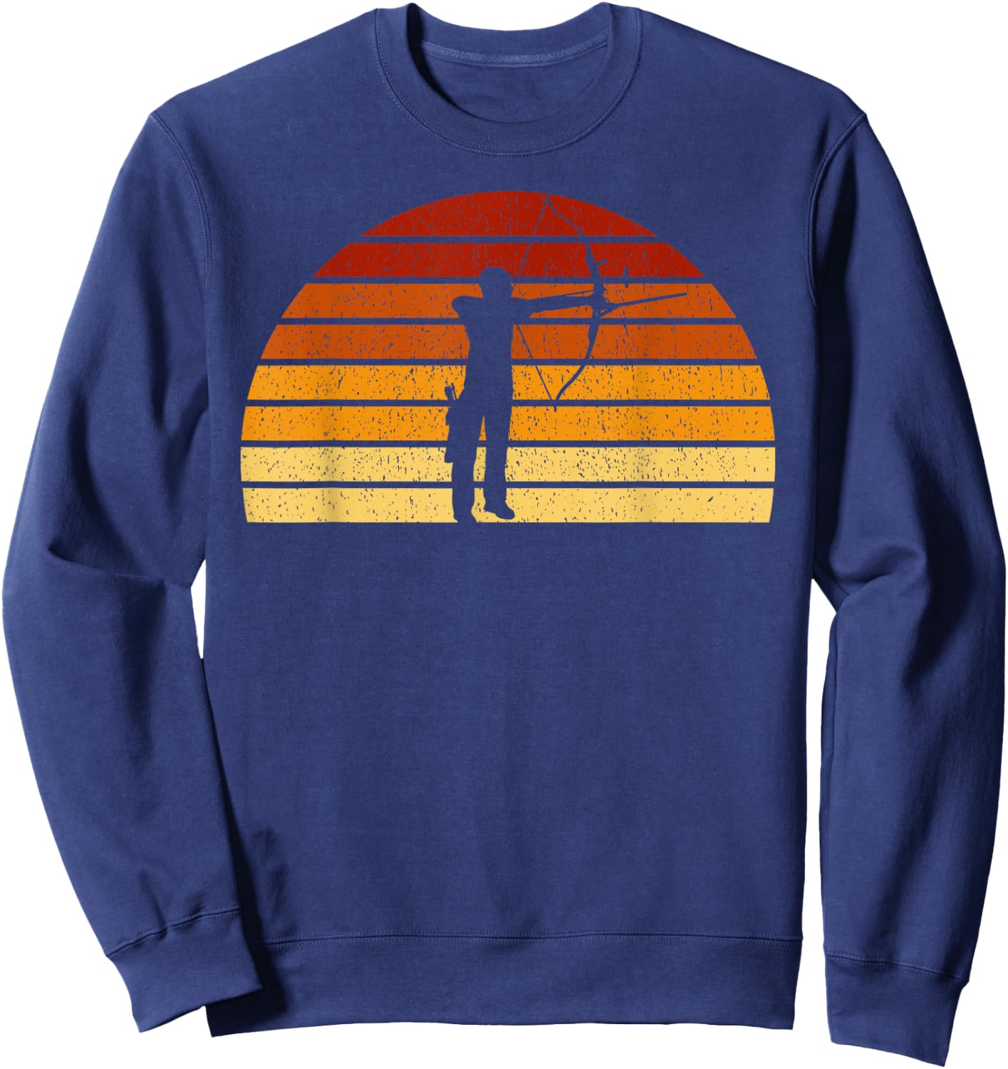 Vintage Sun Archery Gift Archers Sweatshirt - Sweatshirt | Navy
