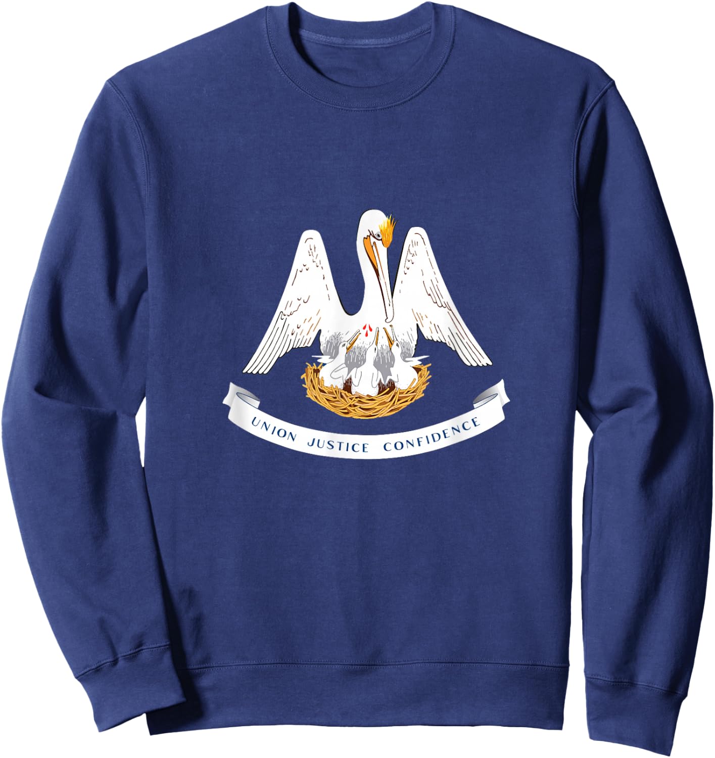 Louisiana State Flag Sweatshirt - Sweatshirt | Navy