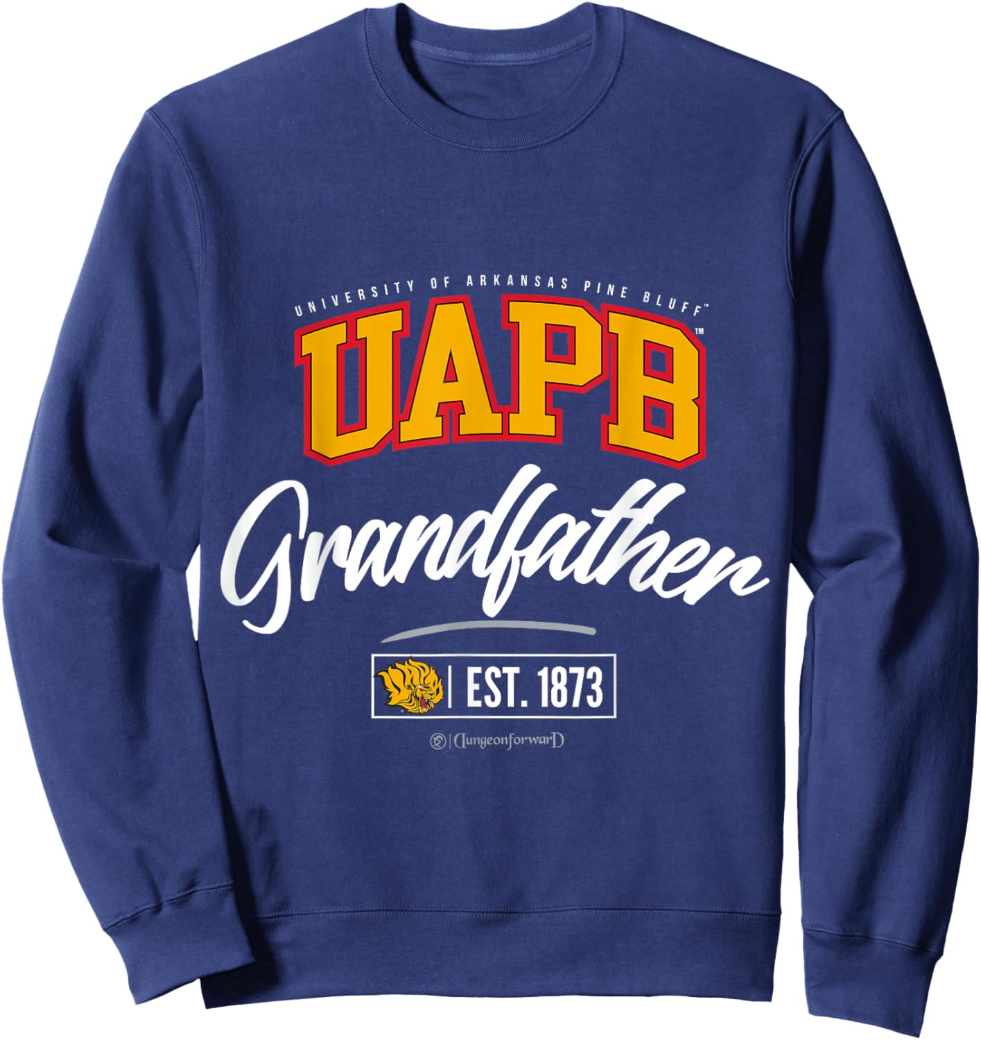 University of Arkansas at Pine Bluff - UAPB HBCU Grandfather Sweatshirt - Sweatshirt | Navy