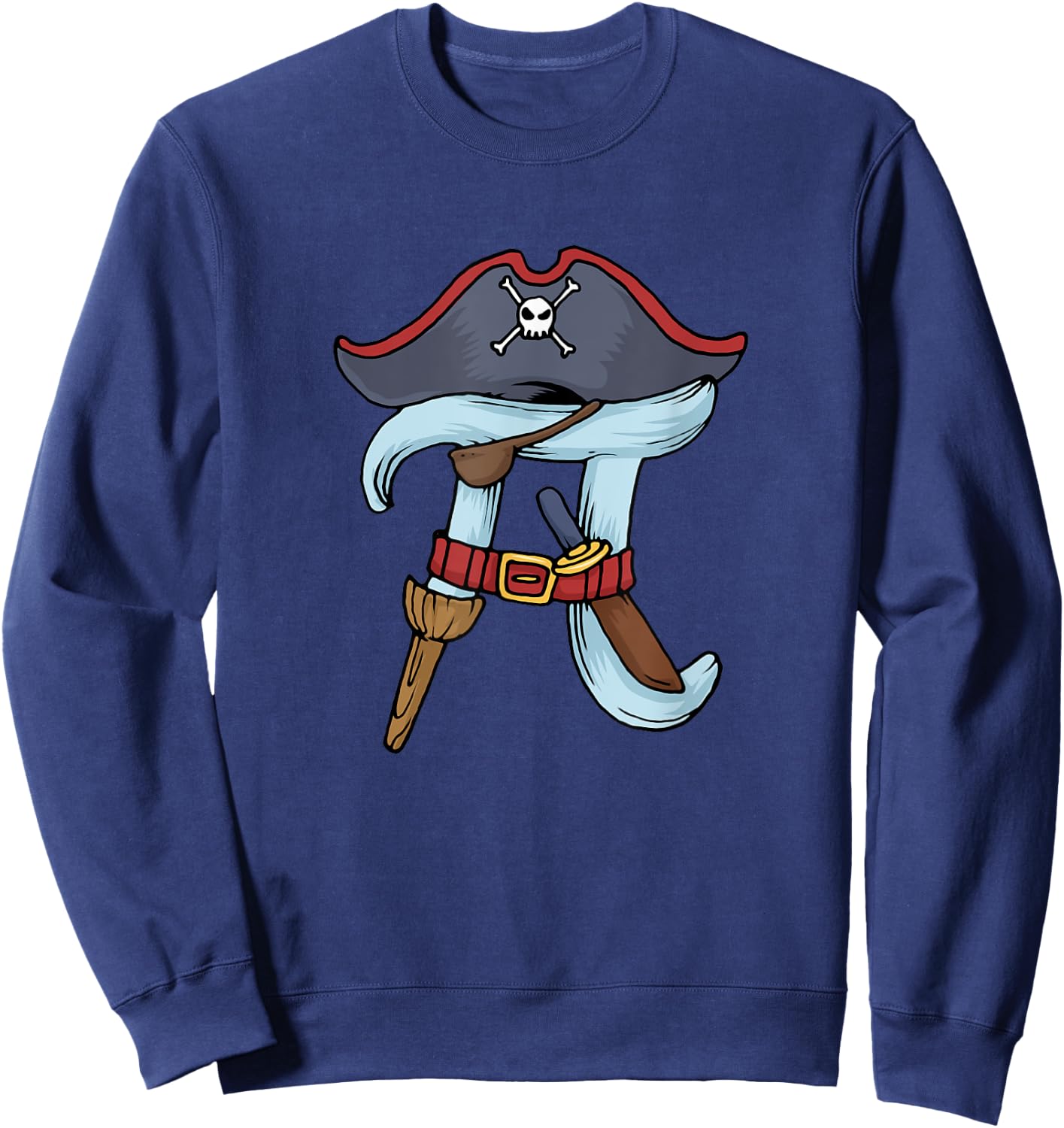 Pi Rate Funny Maths Pi Pirates Sweatshirt - Sweatshirt | Navy