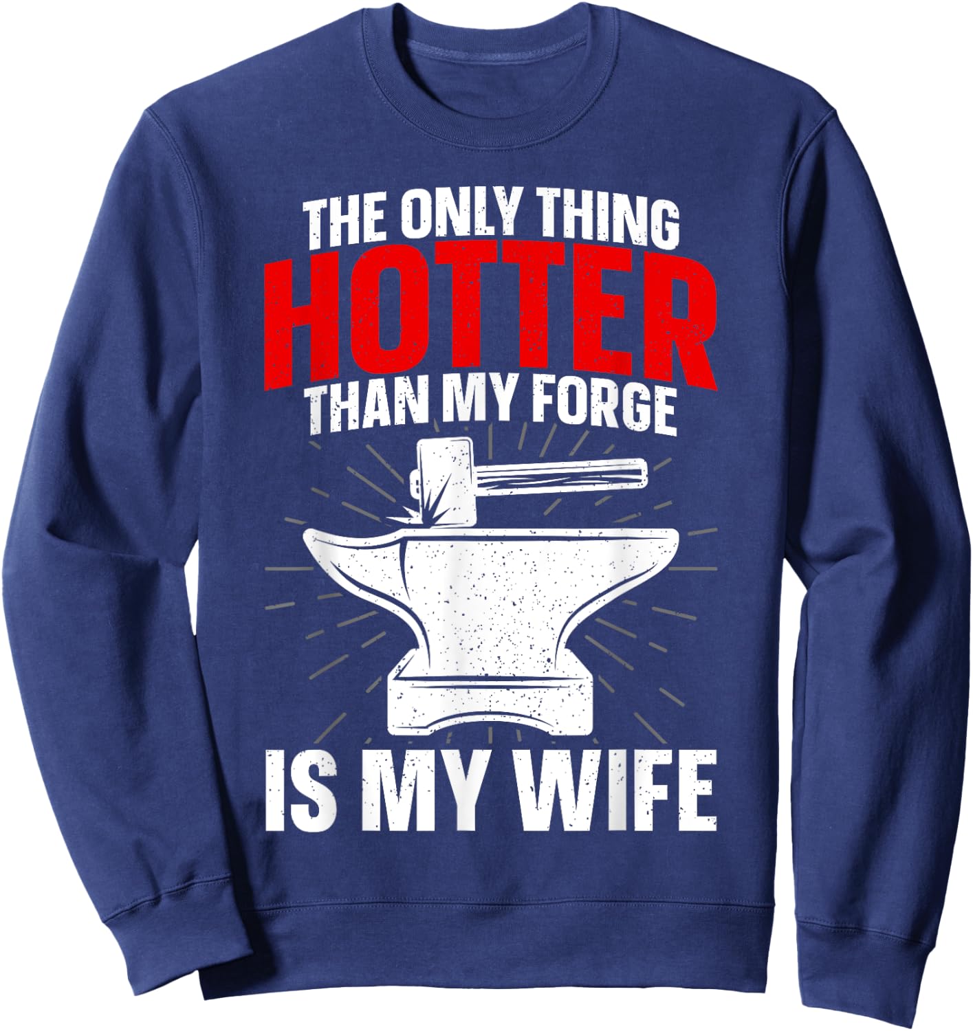 Funny Blacksmith Art Boys Blacksmithing Tool Forging Sweatshirt - Sweatshirt | Navy