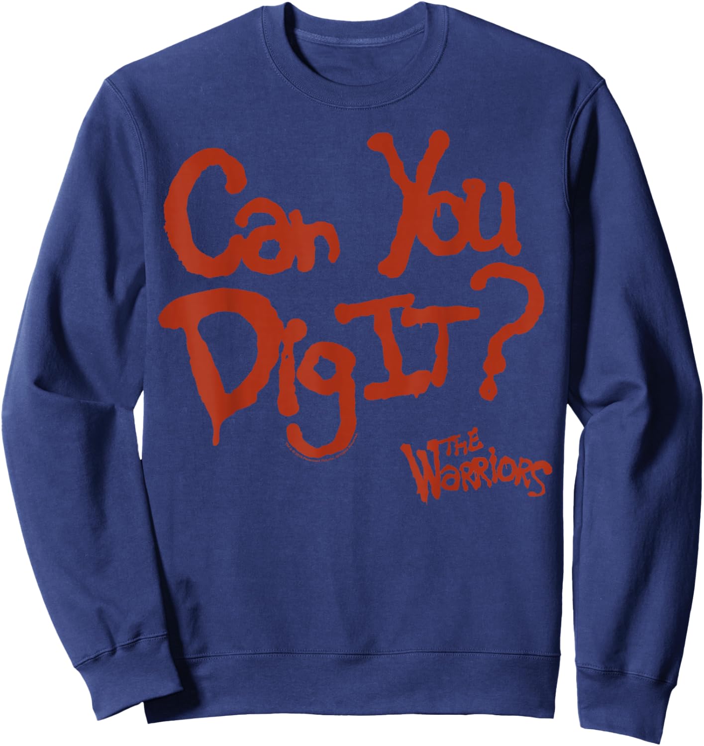 The Warriors Can You Dig It Quote Small Sweatshirt - Sweatshirt | Navy