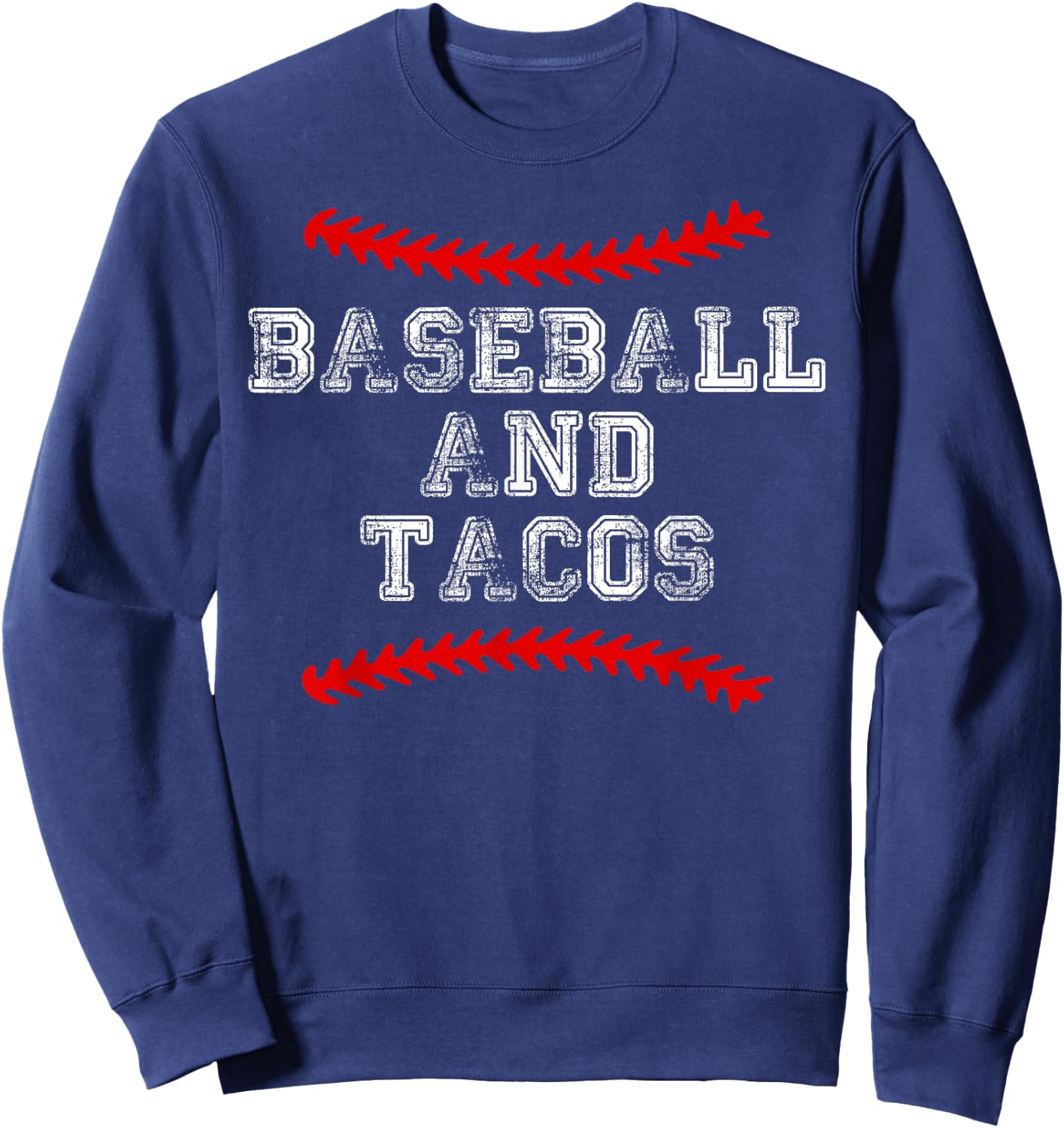 Baseball and Tacos T Shirt Catcher Pitcher Mom Kid Youth Sweatshirt - Sweatshirt | Navy