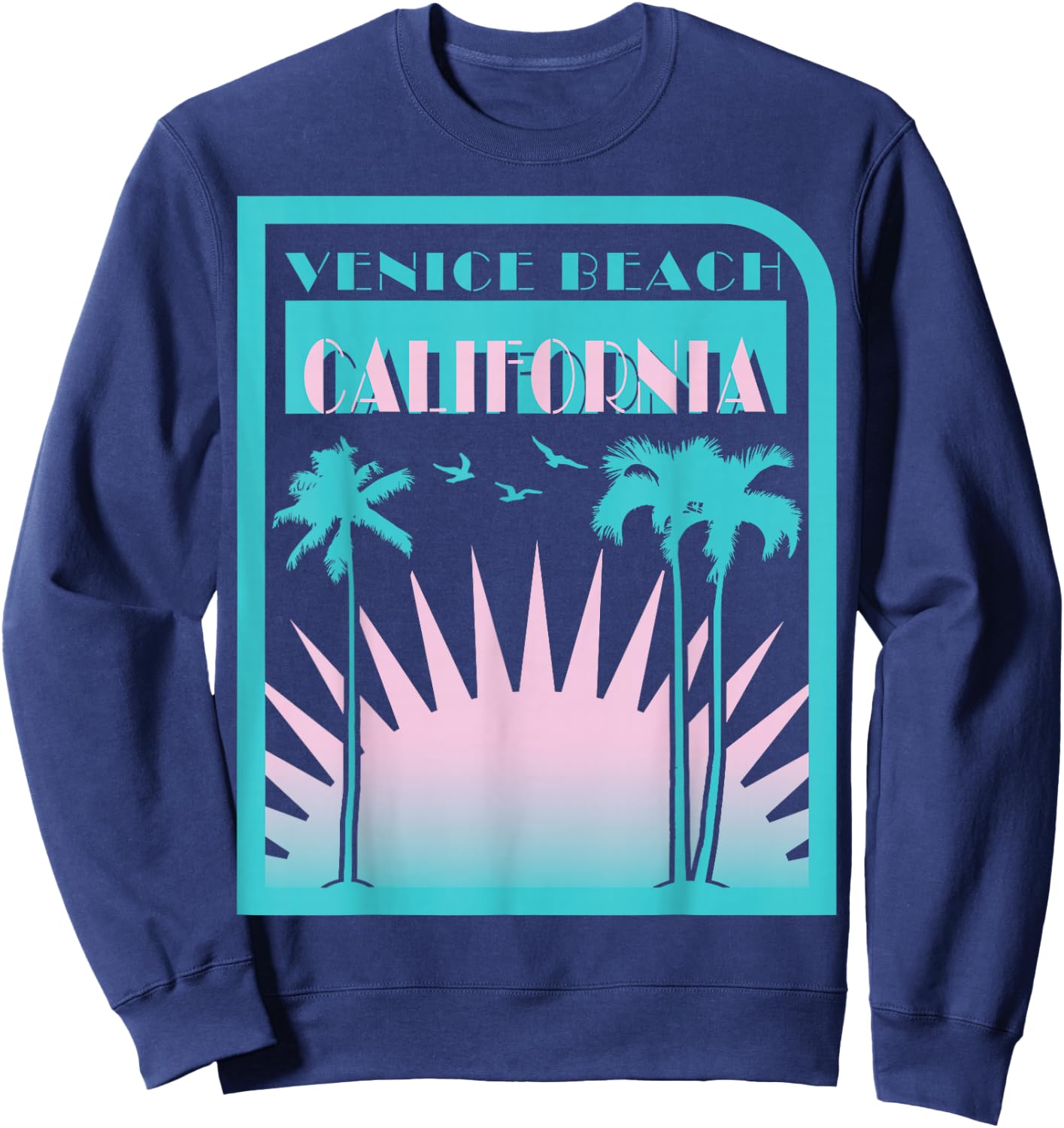Venice Beach Muscle T shirts Women Sweatshirt - Sweatshirt | Navy