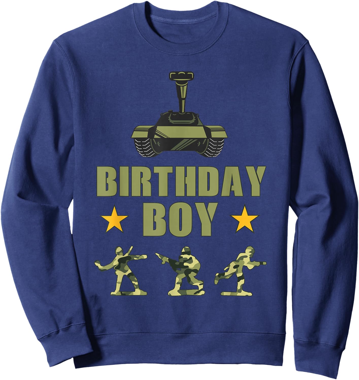 Birthday Army Party Army Decorations Boys Birthday Party Sweatshirt - Sweatshirt | Navy