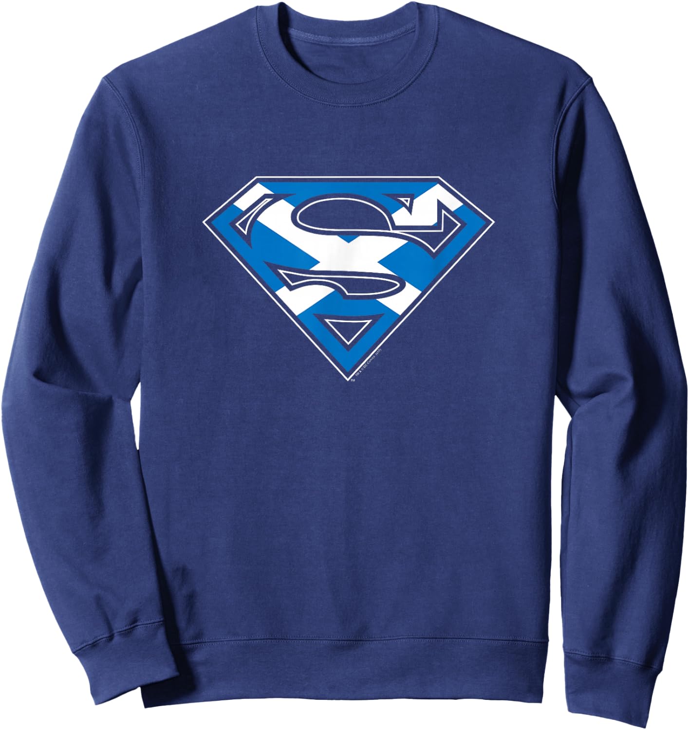 Superman Scottish Shield Sweatshirt - Sweatshirt | Navy