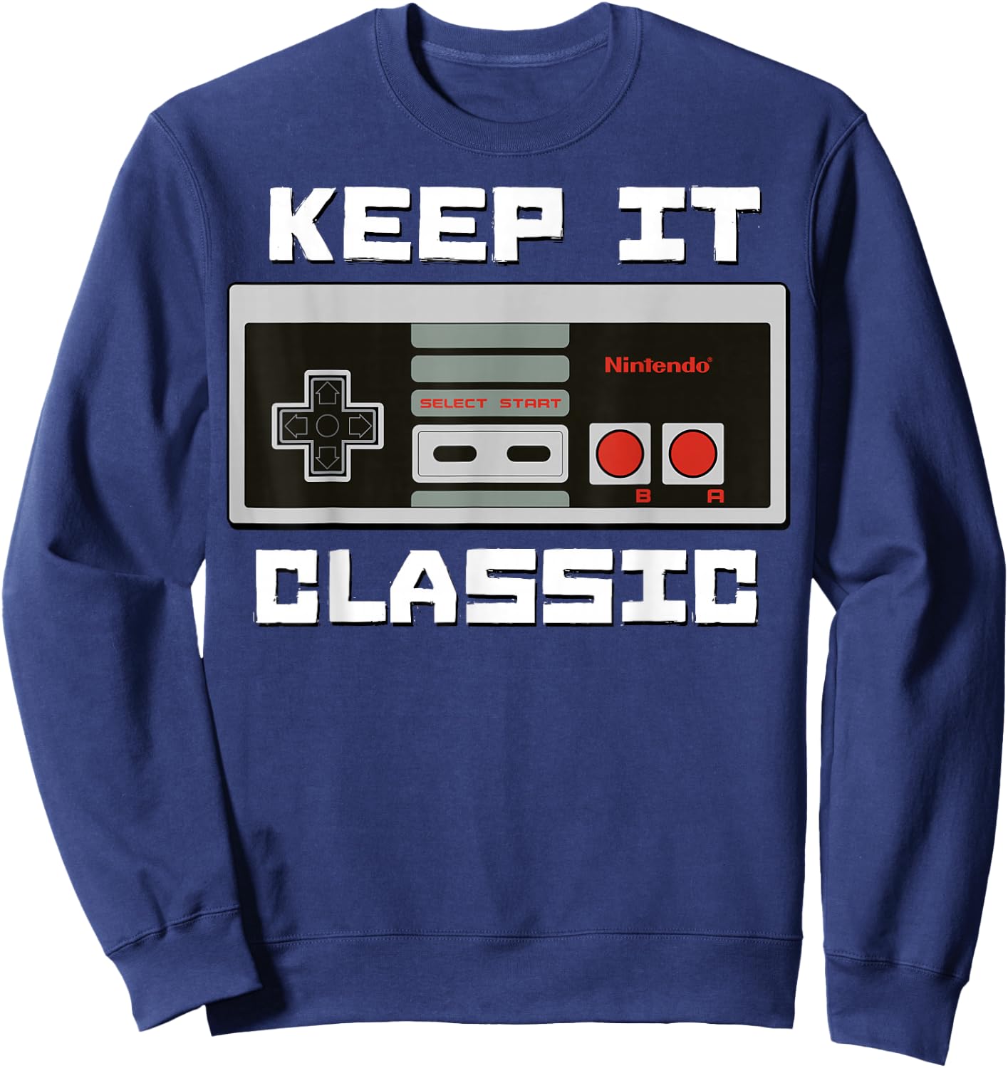 Nintendo NES Controller Keep It Classic Graphic Sweatshirt - Sweatshirt | Navy