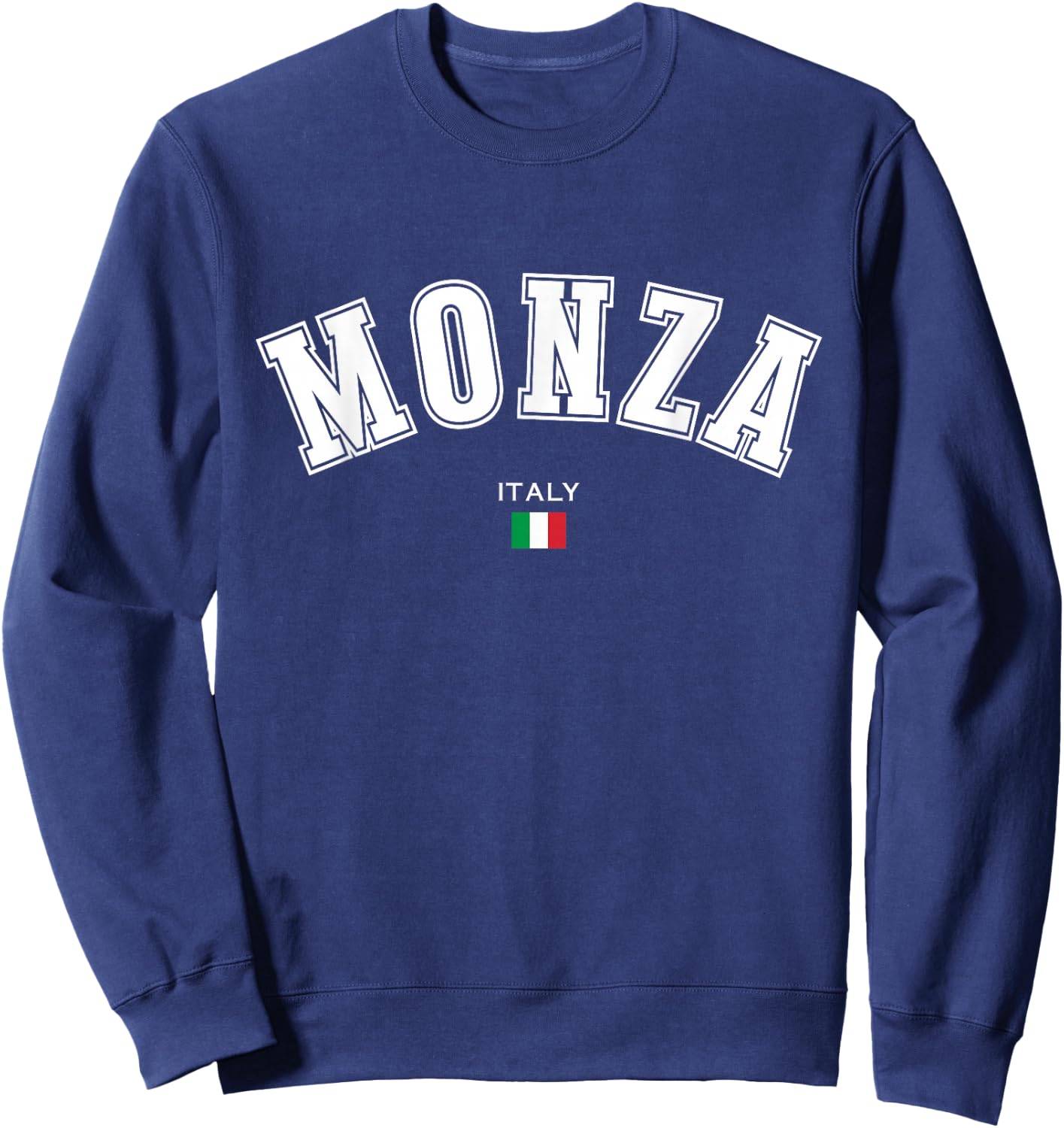 Monza Italian Flag Italy Travel Motor Racing Circuit Sweatshirt - Sweatshirt | Navy