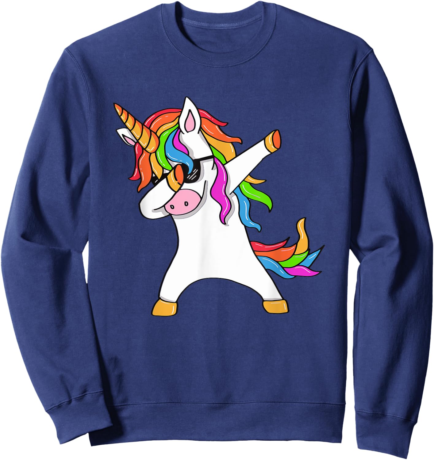 Dabbing Unicorn - Unicorn Dab - Unicorn Gift Sweatshirt - Sweatshirt | Navy