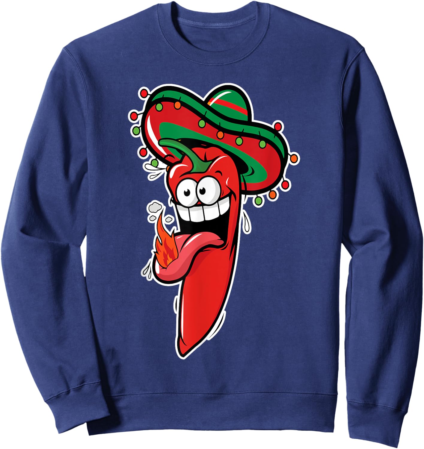 Hot Jalapeno - Chili Pepper Mexican Gift Sweatshirt - Sweatshirt | Navy