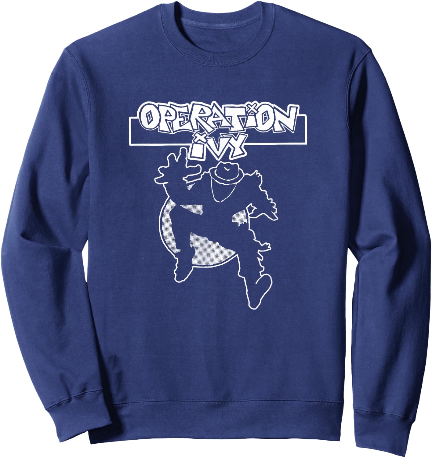 Operation Ivy - Official Merchandise - Ska Man Sweatshirt - Sweatshirt | Navy