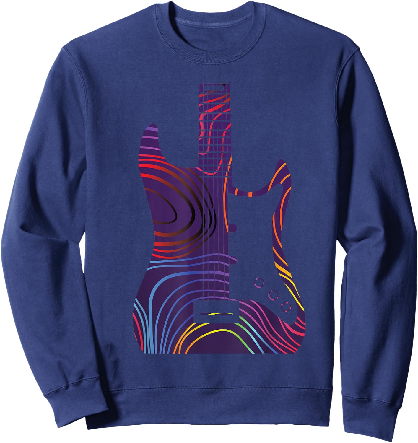 Guitar Love Guitar Music Guitarist Funny Gift Sweatshirt - Sweatshirt | Navy
