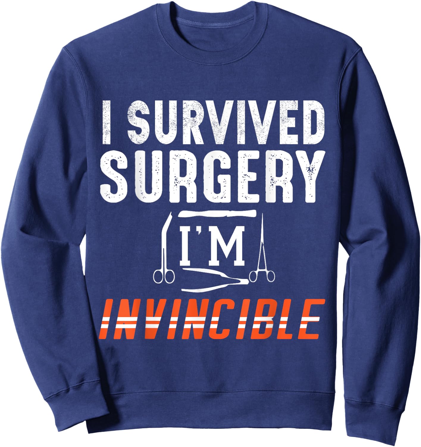 Funny Surgery Shirt Post Recovery Get Well Soon Basket Sweatshirt - Sweatshirt | Navy