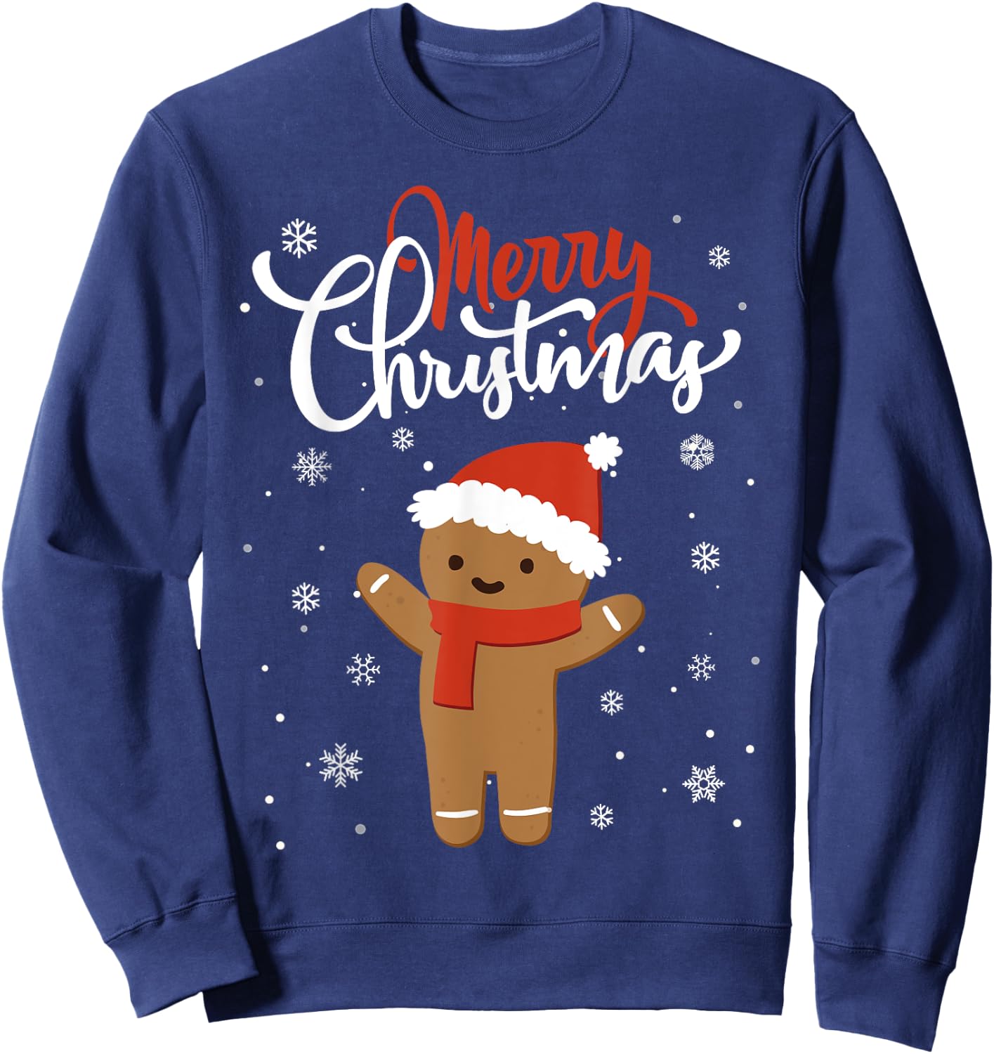 Merry Christmas Gingerbread Xmas Christmas Cookie Bakers Sweatshirt - Sweatshirt | Navy