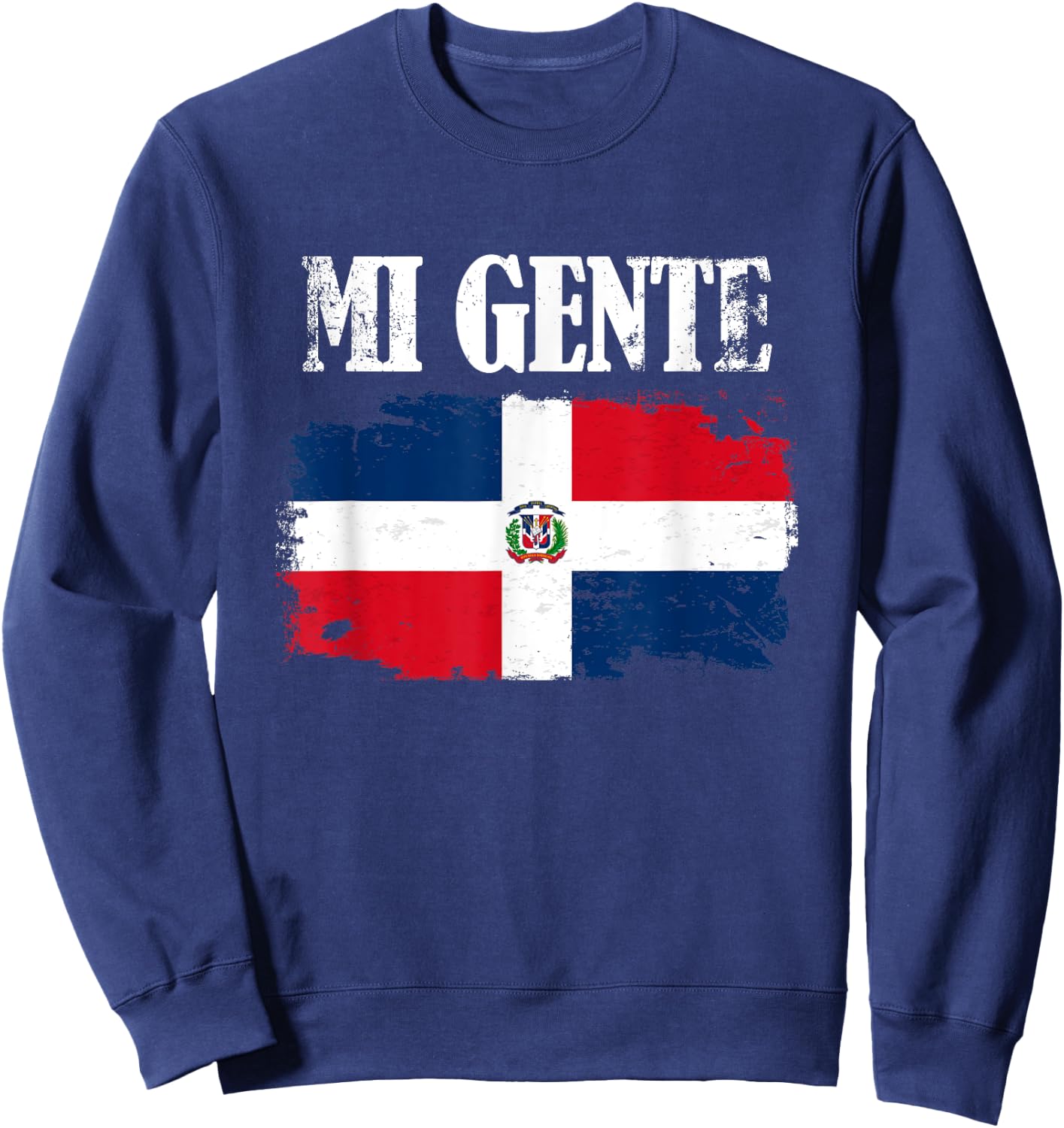Mi Gente! (My People) Dominican Republic Pride Sweatshirt - Sweatshirt | Navy