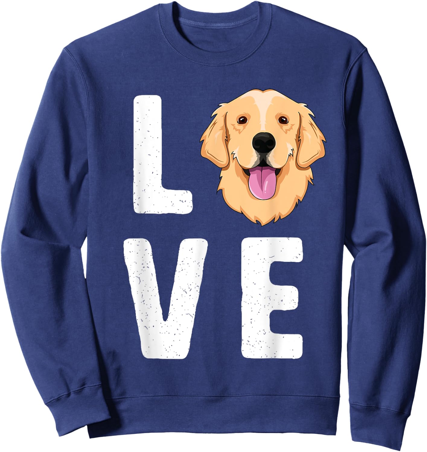 LOVE Golden Retrievers SHIRT KIds Dog Pet Gift Sweatshirt - Sweatshirt | Navy