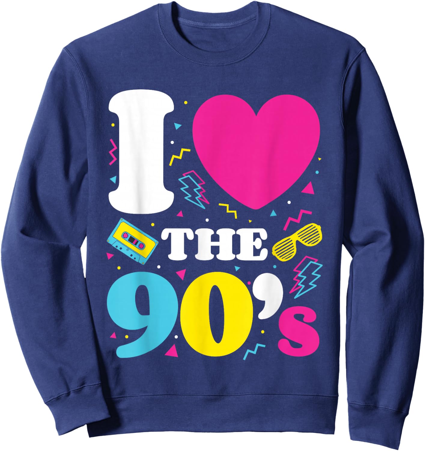 90's, 1990's, Nineties, Costume themed For Nostalgia Party Sweatshirt - Sweatshirt | Navy