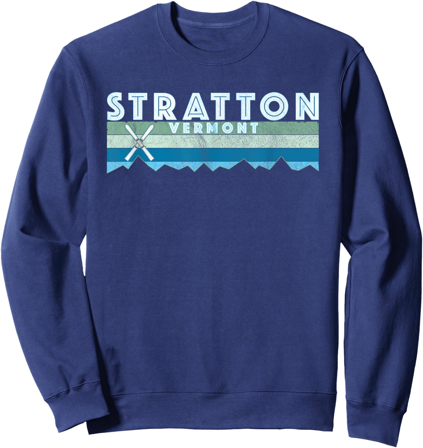 Stratton Vermont Ski /Retro Vintage Stratton Sweatshirt - Sweatshirt | Navy