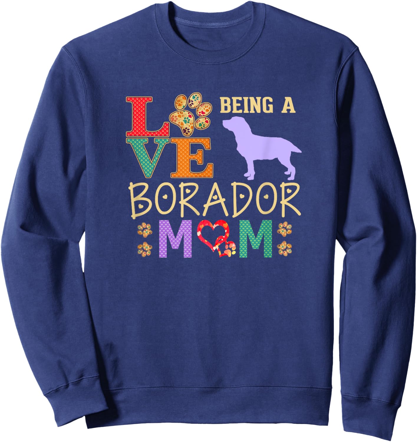Borador Shirt Design for Borador Dog Lovers Sweatshirt - Sweatshirt | Navy