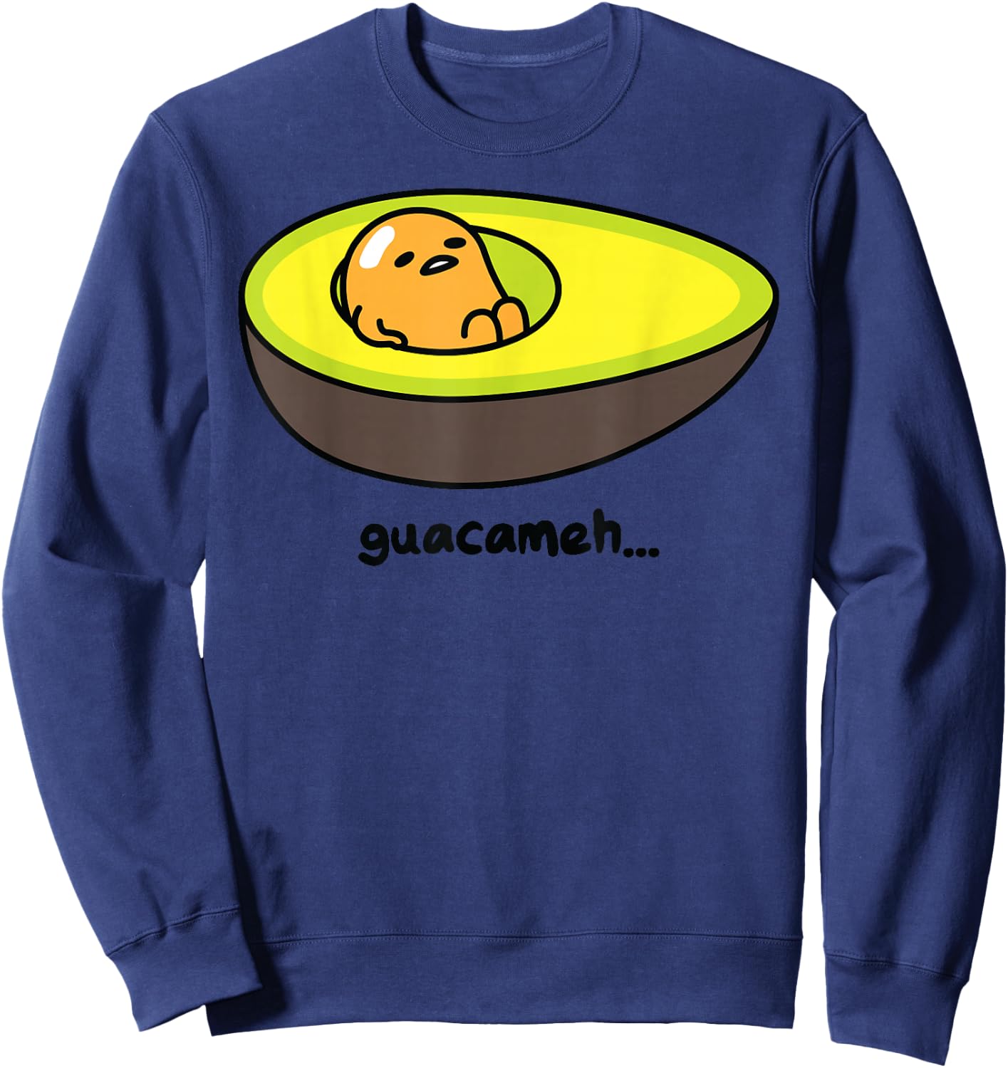 Gudetama Guacameh Avocado Guacamole Sweatshirt - Sweatshirt | Navy