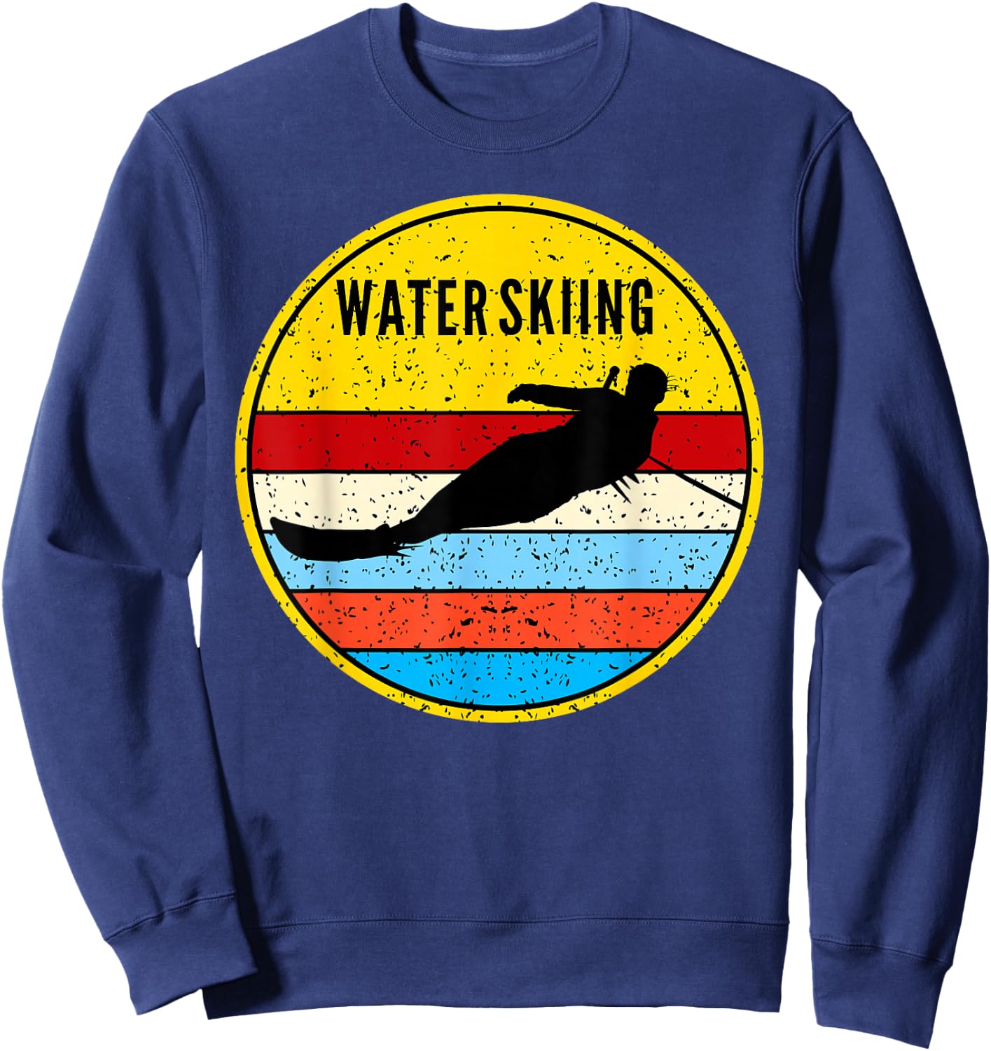 Water Skiing Retro Waterski Ski Water Sports Sweatshirt - Sweatshirt | Navy