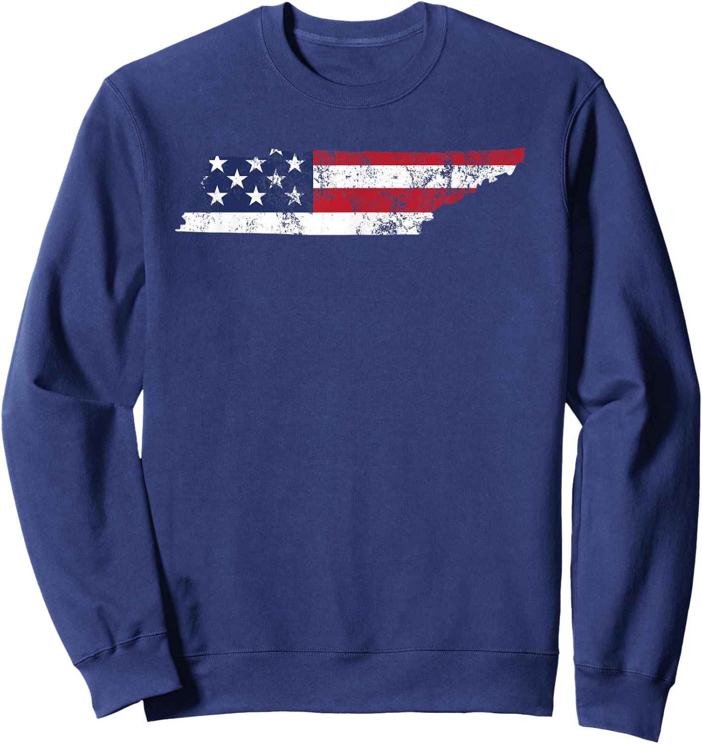 Vintage Tennessee USA Flag State Pride Sweatshirt - Sweatshirt | Navy