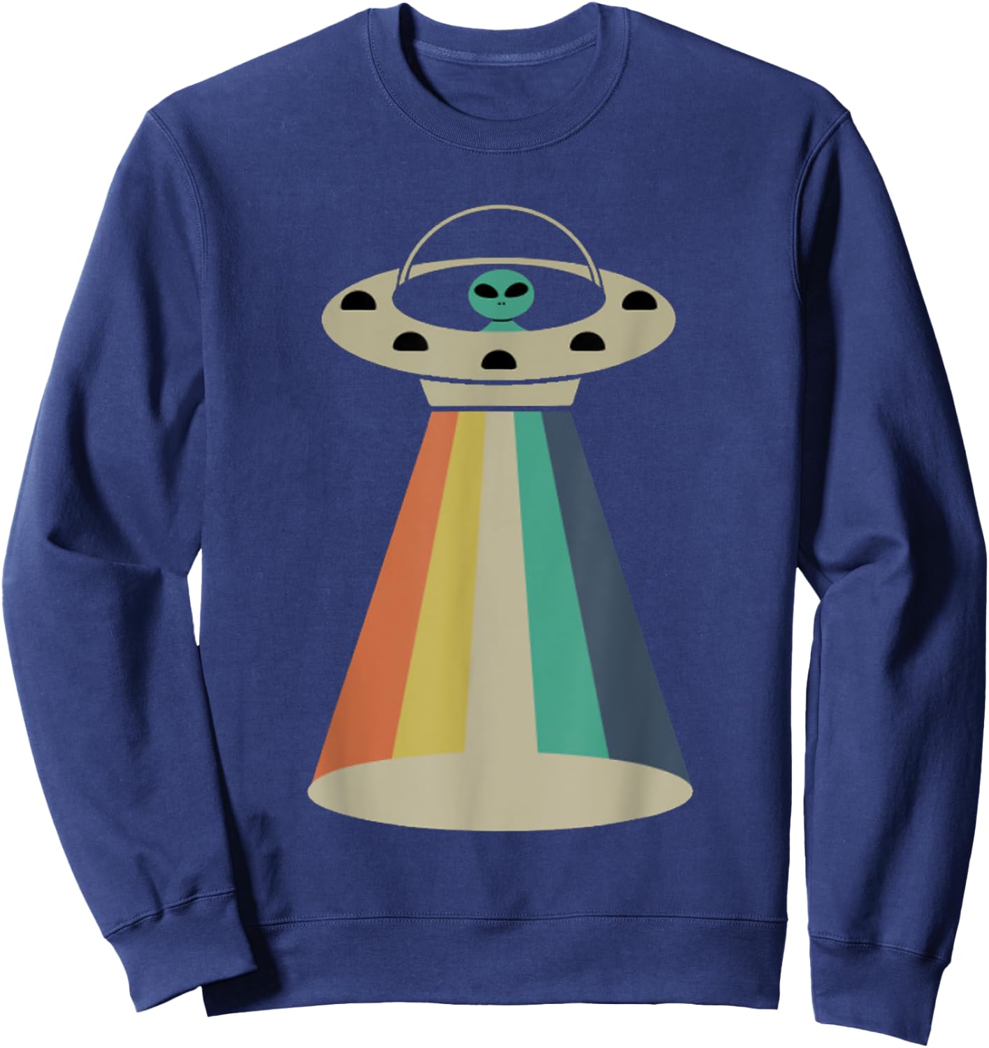Retro Vintage Alien Sweatshirt - Sweatshirt | Navy