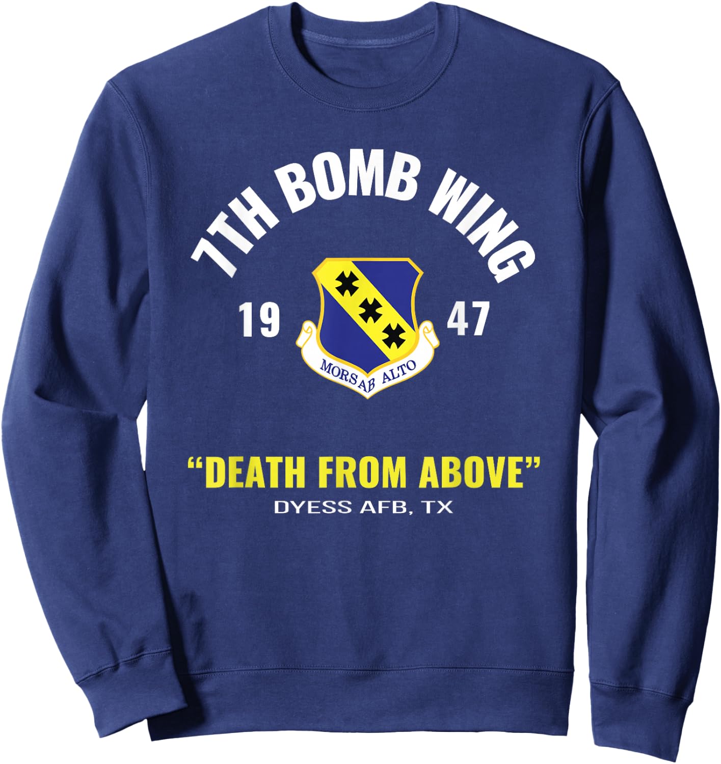 Military 7th Bomb Wing Sweatshirt - Sweatshirt | Navy