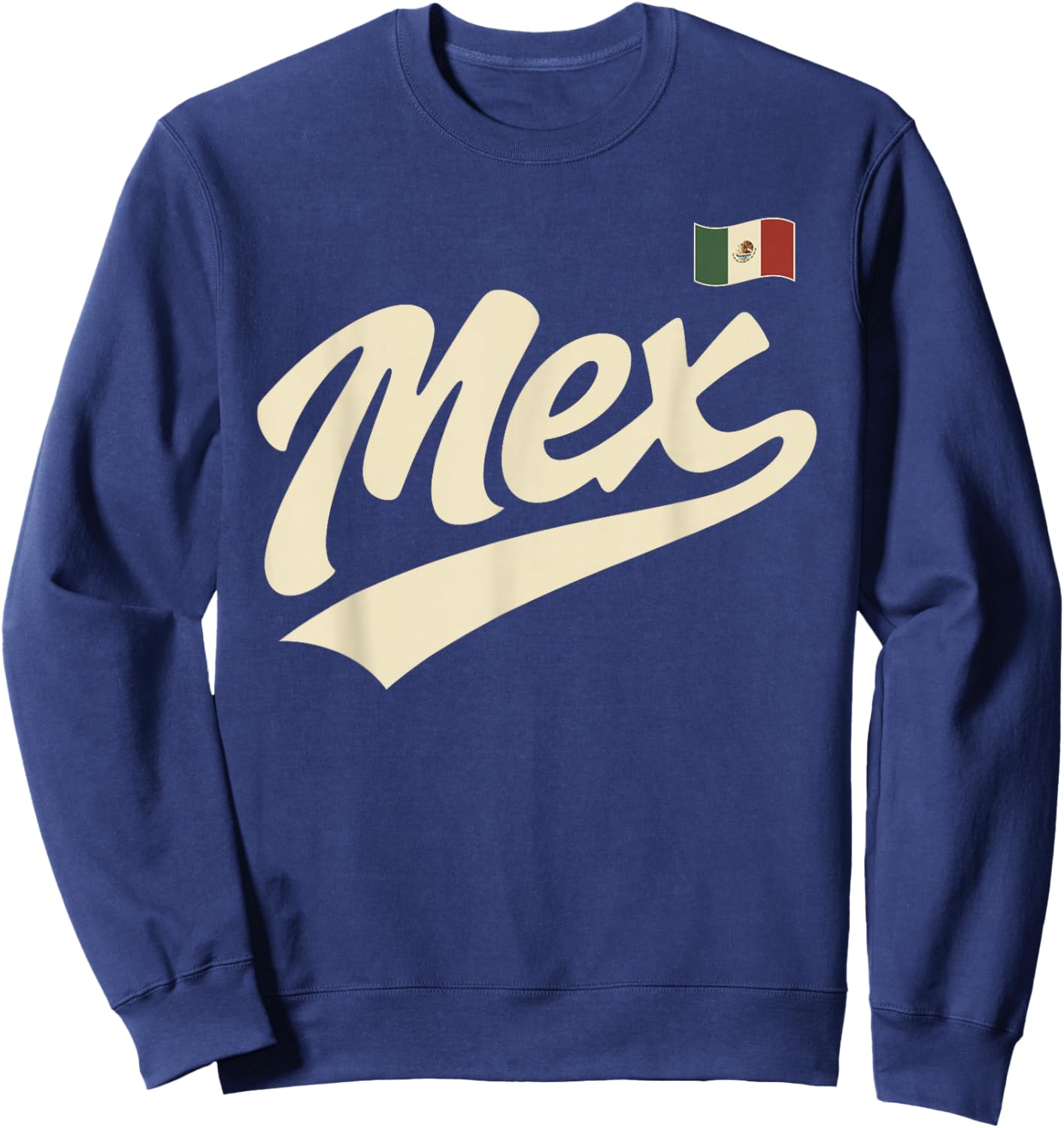 Mexico Vintage Script Fan Sweatshirt - Sweatshirt | Navy