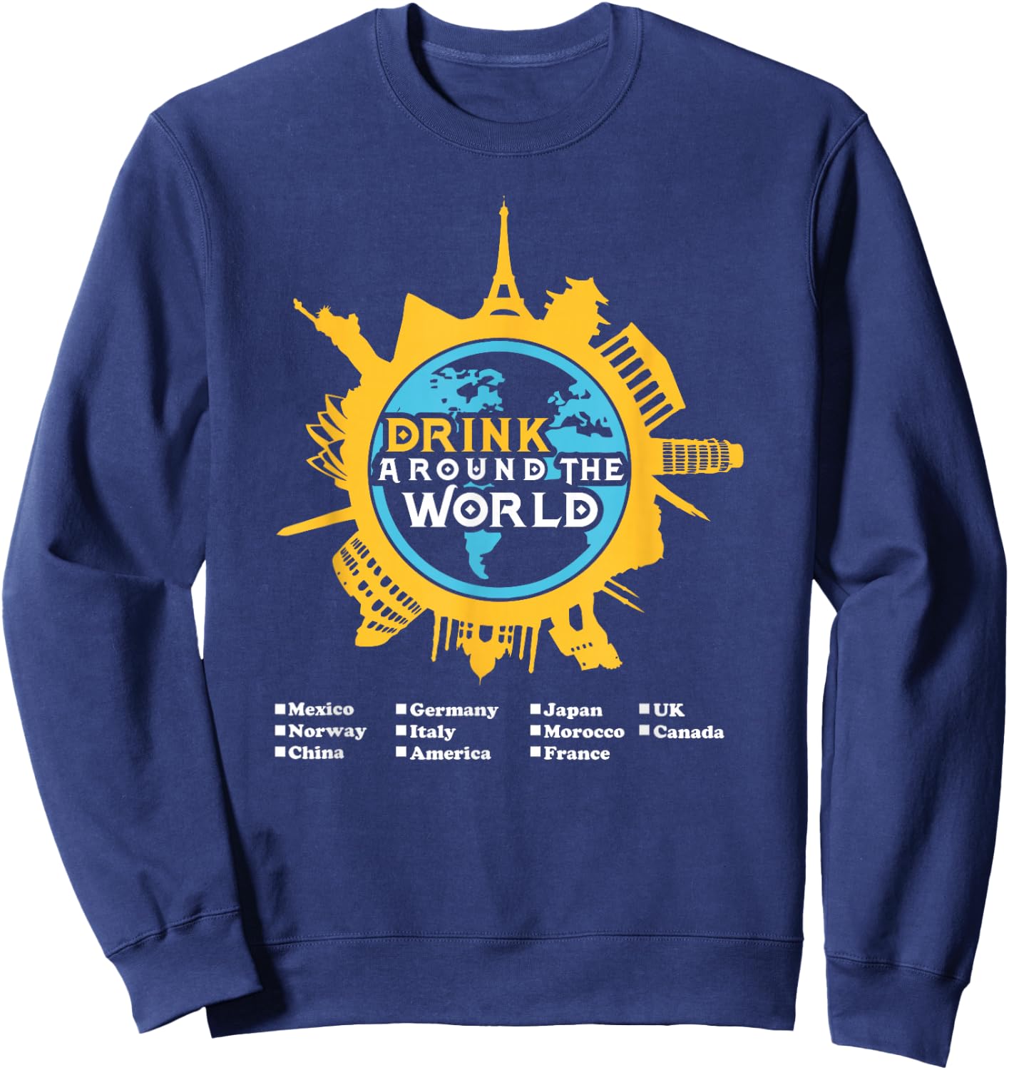 Drink Around the World Sweatshirt - Sweatshirt | Navy
