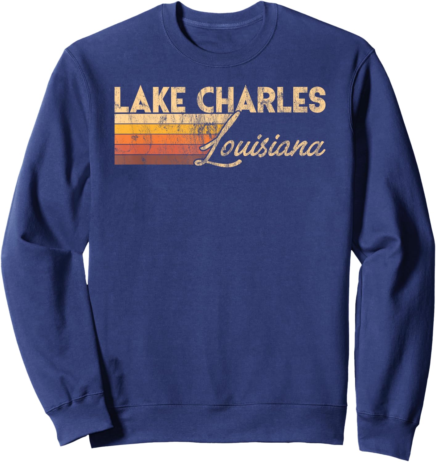 Lake Charles Louisiana Sweatshirt - Sweatshirt | Navy