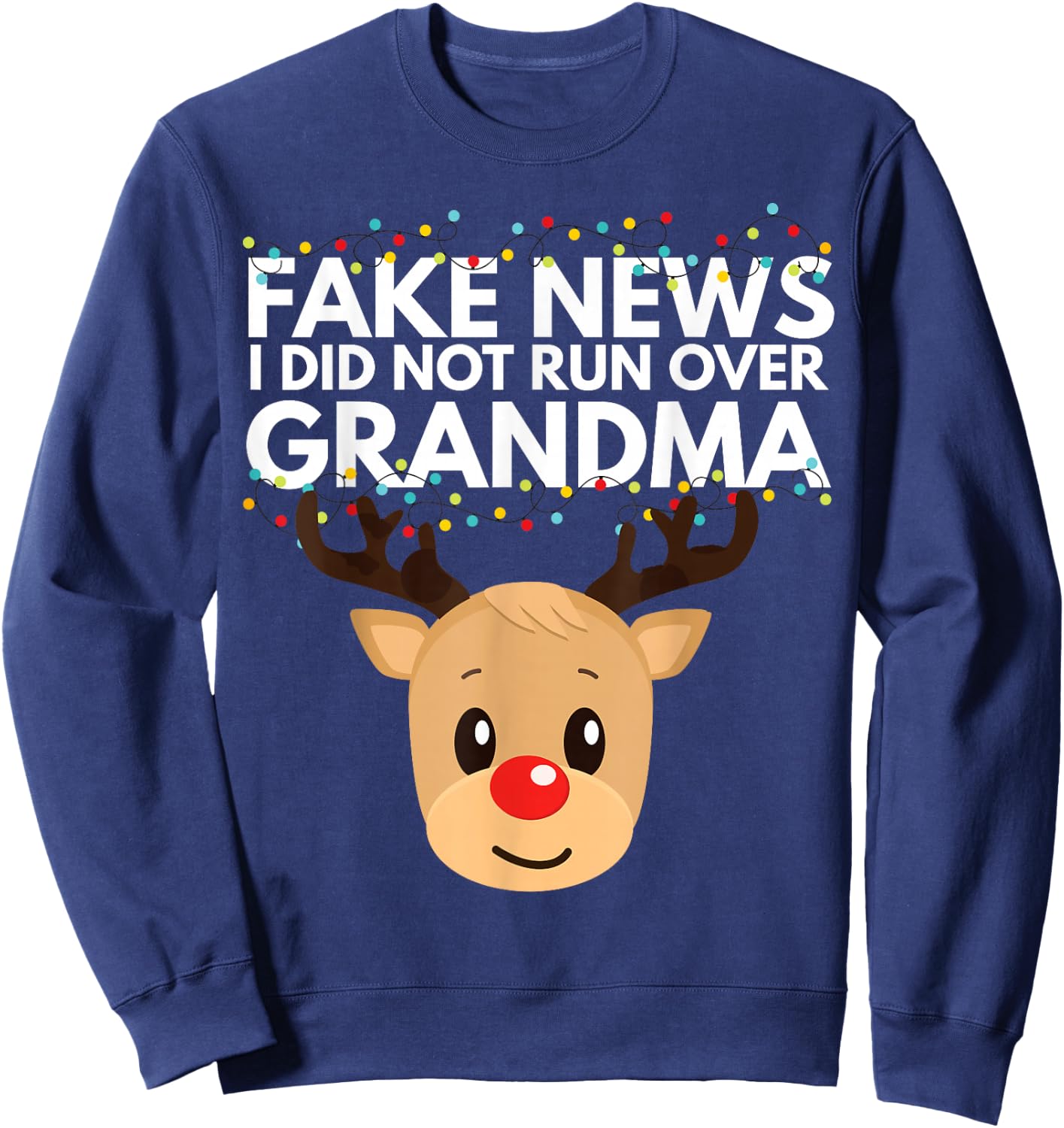 FS Christmas and Holiday Gifts Kids Casual Winter Black Cartoon , Small, Short Sleeve, Pull On, Classic Fit, Modern Casual, Christmas, Holiday, , Shirt Sweatshirt - Sweatshirt | Navy