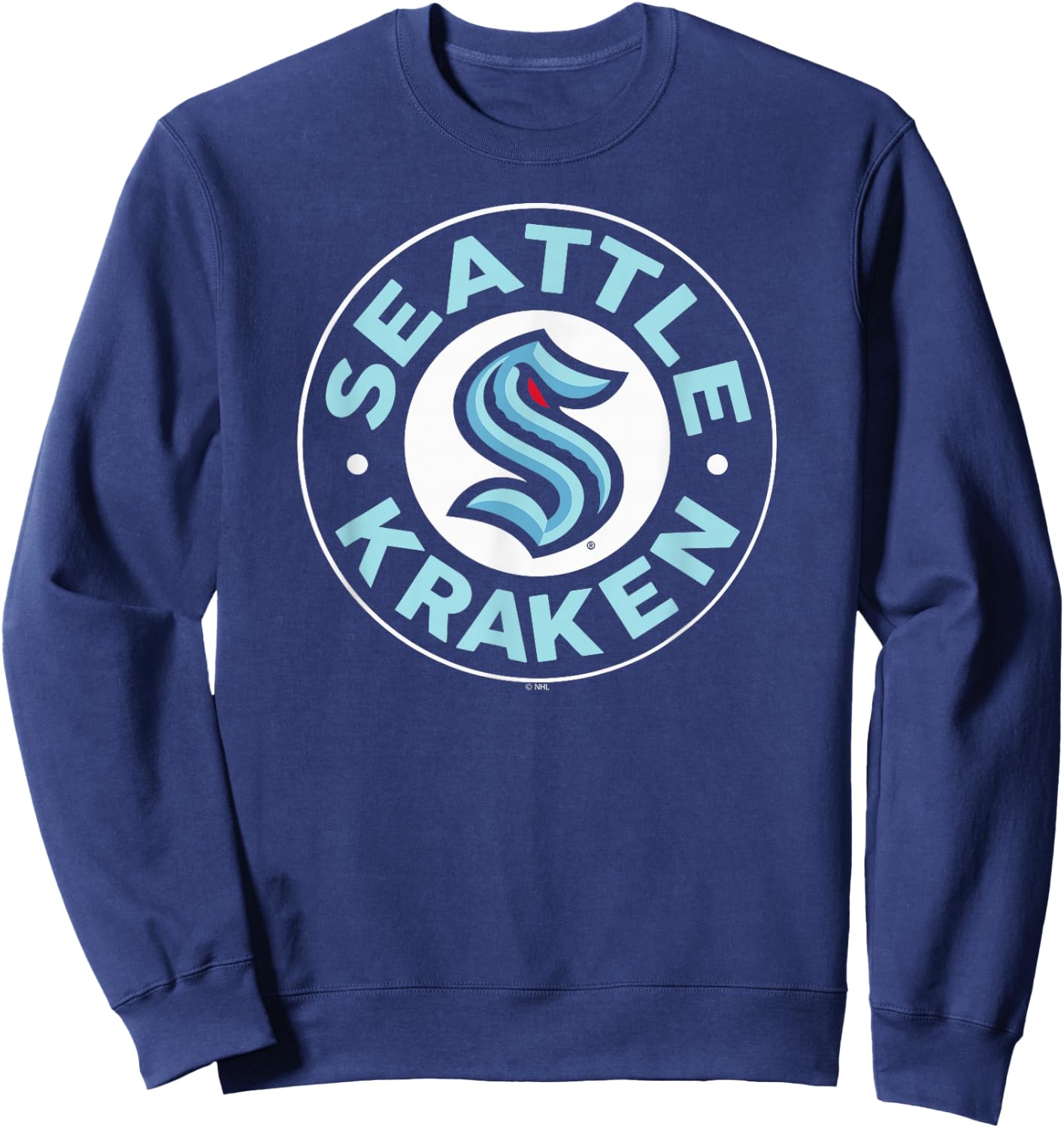 Seattle Kraken Symbol Navy Officially Licensed Sweatshirt - Sweatshirt | Navy