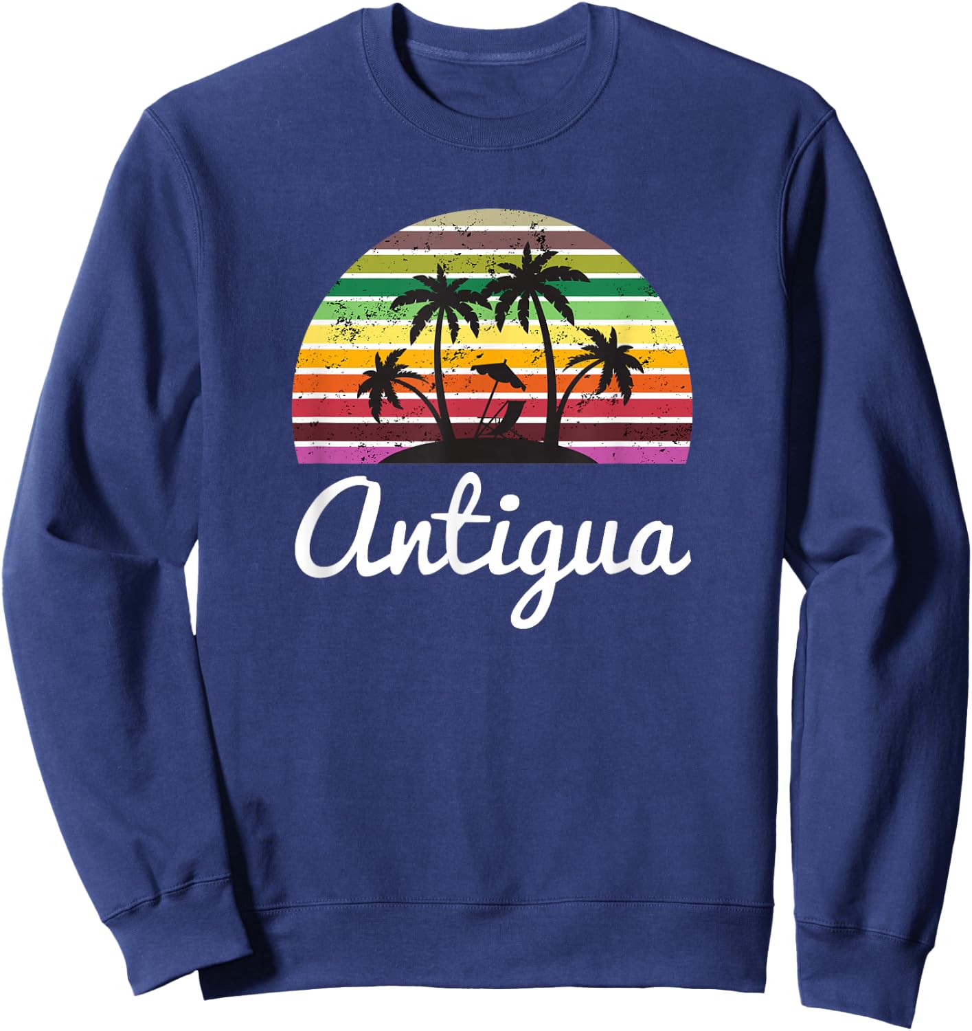 Antigua Shirt Travel Vacation Souvenir Gift Sweatshirt - Sweatshirt | Navy