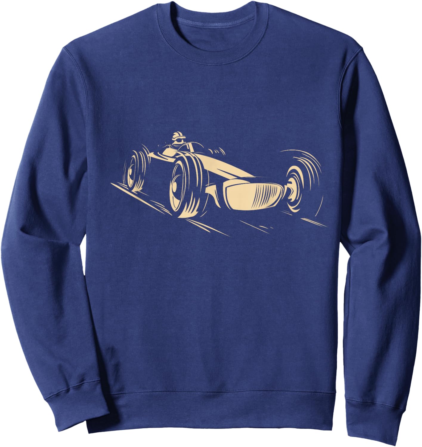 Race Car Racing Sports Auto Racer Vintage Cool Sweatshirt - Sweatshirt | Navy