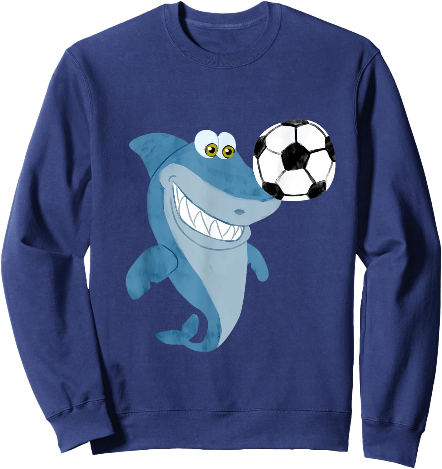 Soccer Team Shark - Soccer Player Sweatshirt - Sweatshirt | Navy
