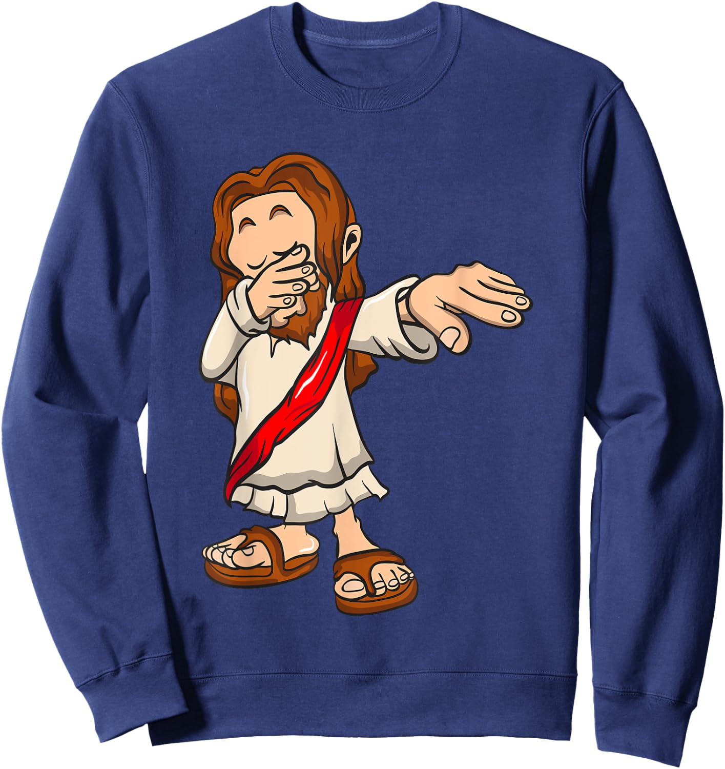 Dabbing Jesus Shirt Sweatshirt - Sweatshirt | Navy