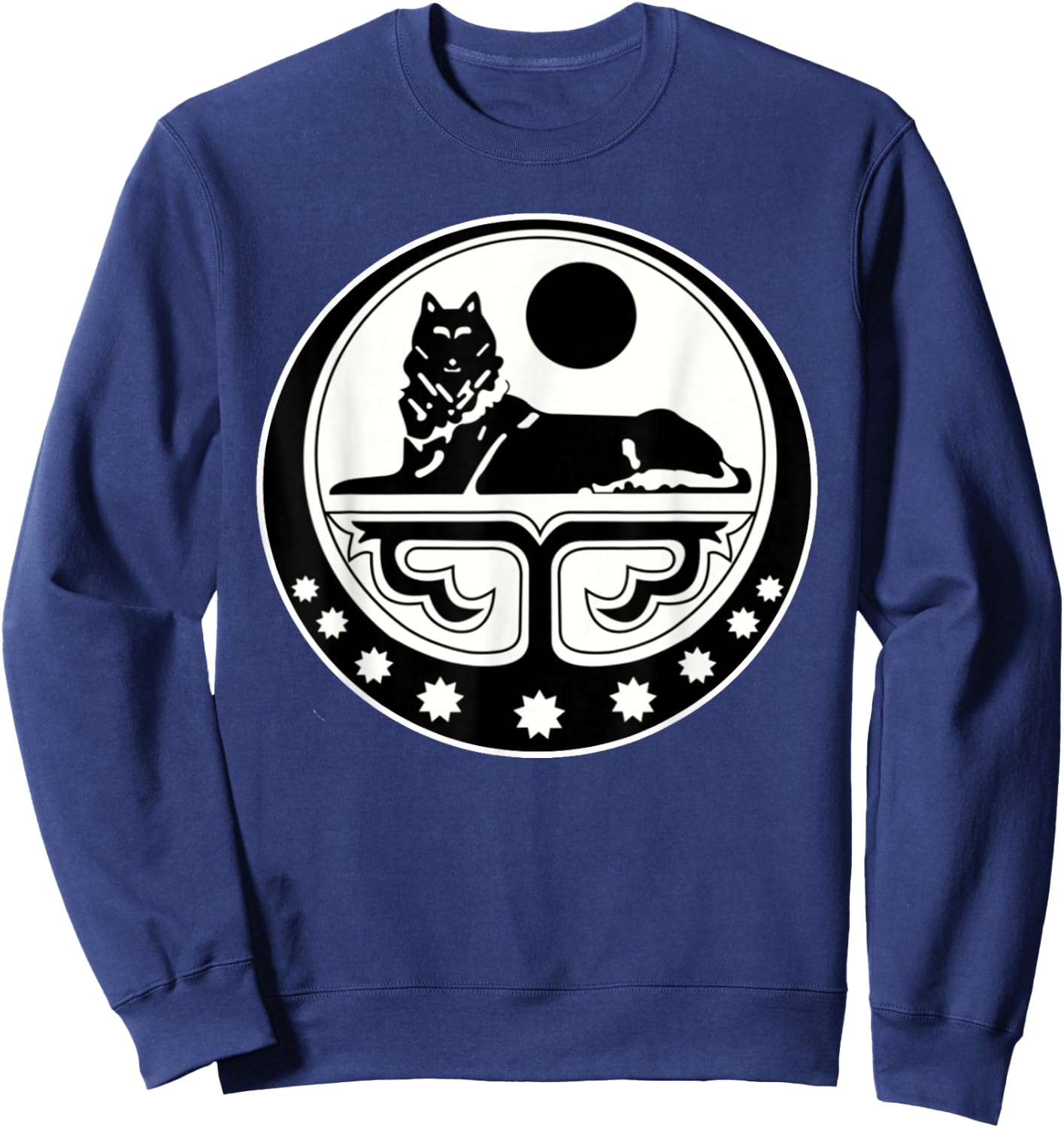 Chechen Wolf Chechnya nationalist Sweatshirt - Sweatshirt | Navy