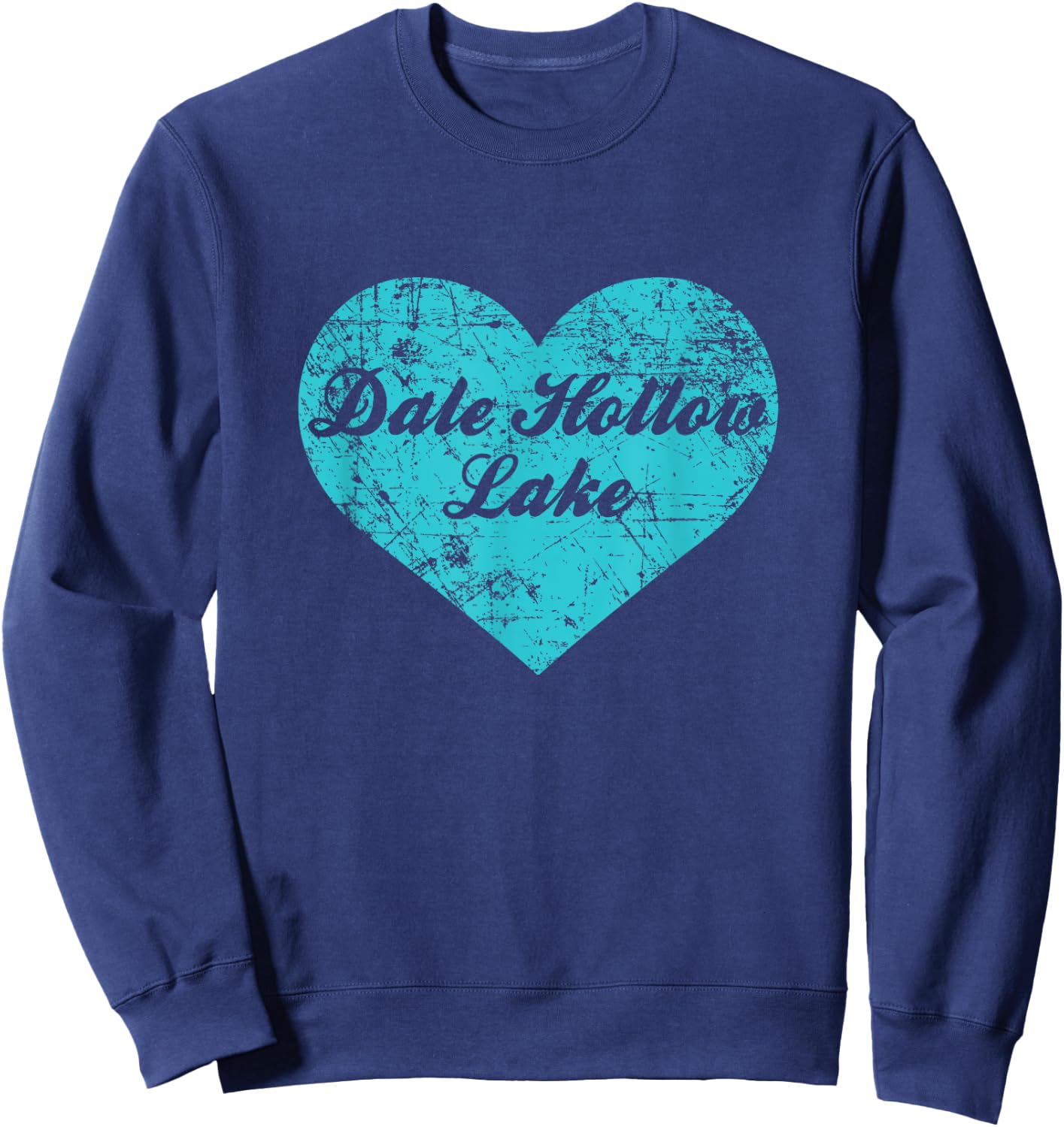 I Love Dale Hollow Lake Shirt, Kentucky Camping Gift Sweatshirt - Sweatshirt | Navy