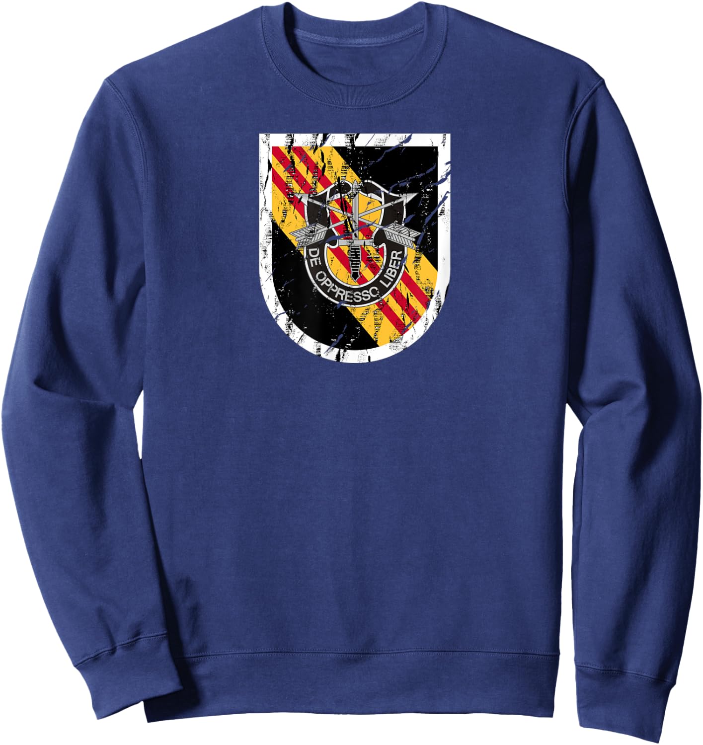 US Special Forces Shirt - 5th Group (SFG) - Distressed Sweatshirt - Sweatshirt | Navy