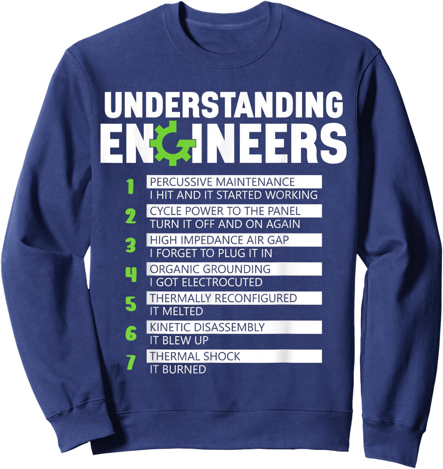 Understanding Engineers Men Funny Engineering Engineer Sweatshirt - Sweatshirt | Navy