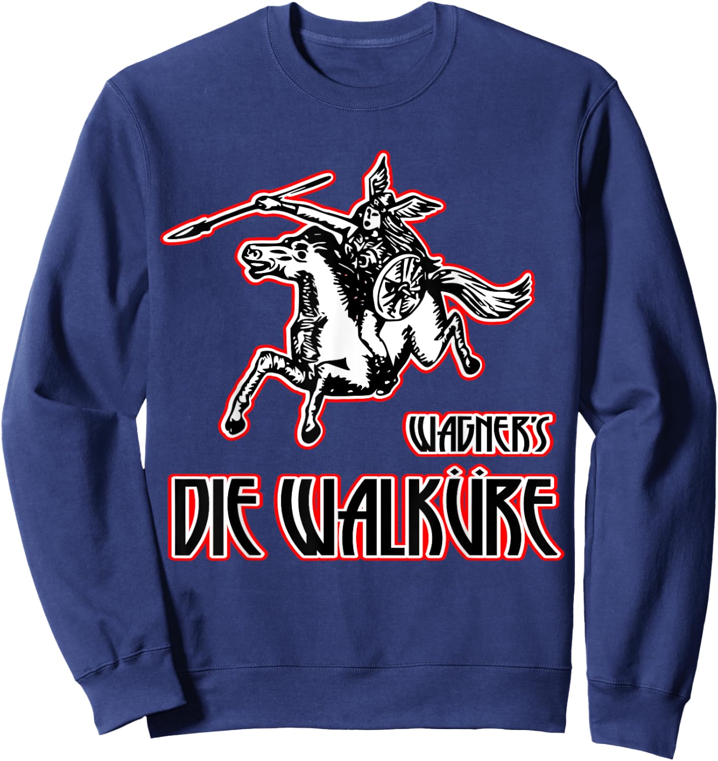 Wagner's Die Walkure epic music, Valkyrie color Sweatshirt - Sweatshirt | Navy