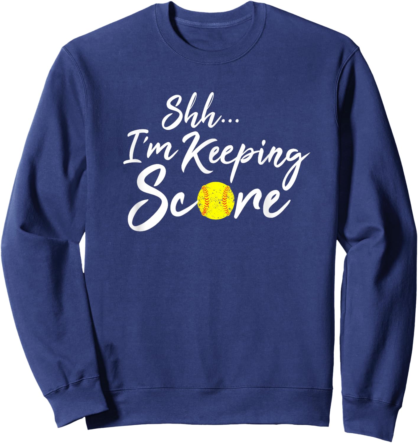 Scorekeeper Gift Funny Softball Team Score Book Keeper Shirt Sweatshirt - Sweatshirt | Navy