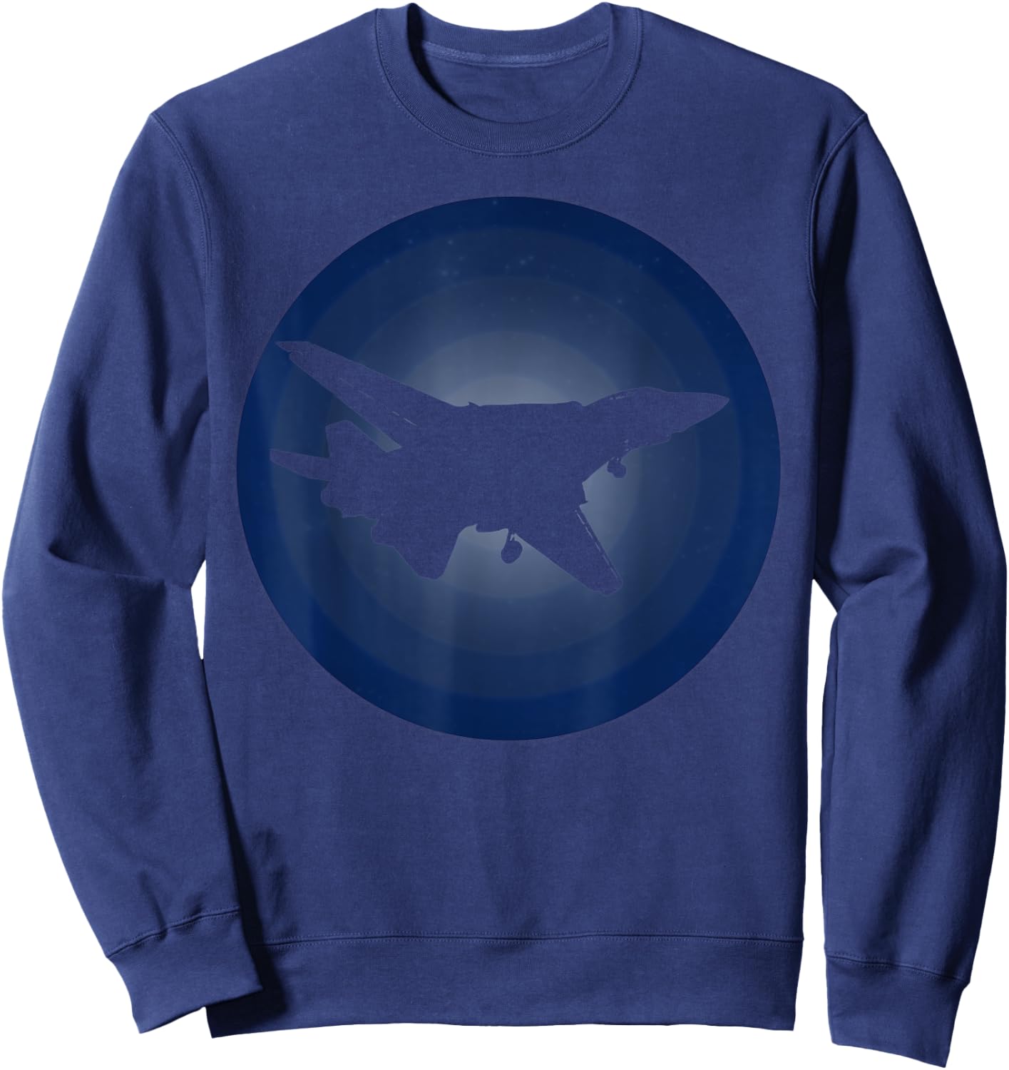 Midnight Approach F-14 Tomcat Jet Fighter Airplane Retro Men Women Kids Sweatshirt - Sweatshirt | Navy